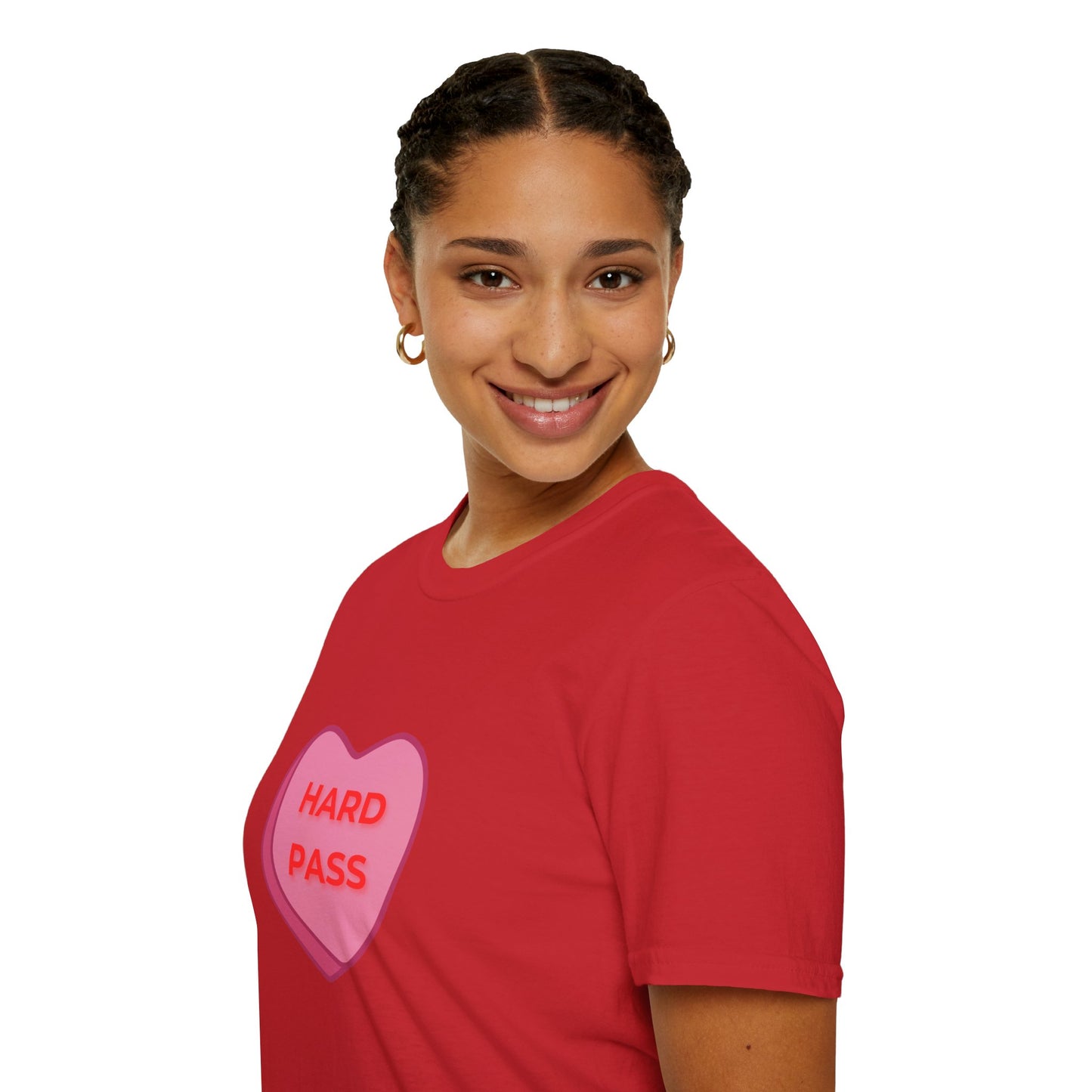 Hard Pass Candy Heart Crew Neck Tee