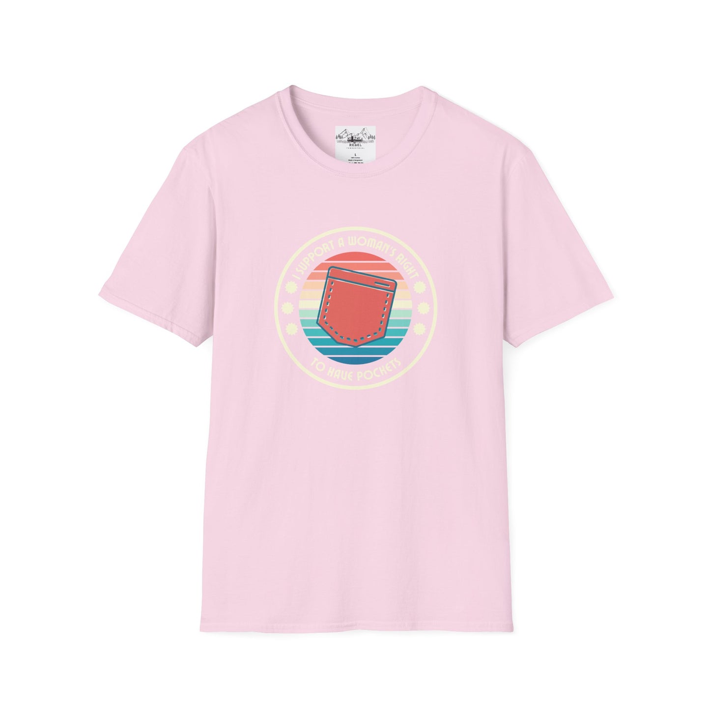 I Support a Woman’s Right to Have Pockets – Retro Tee