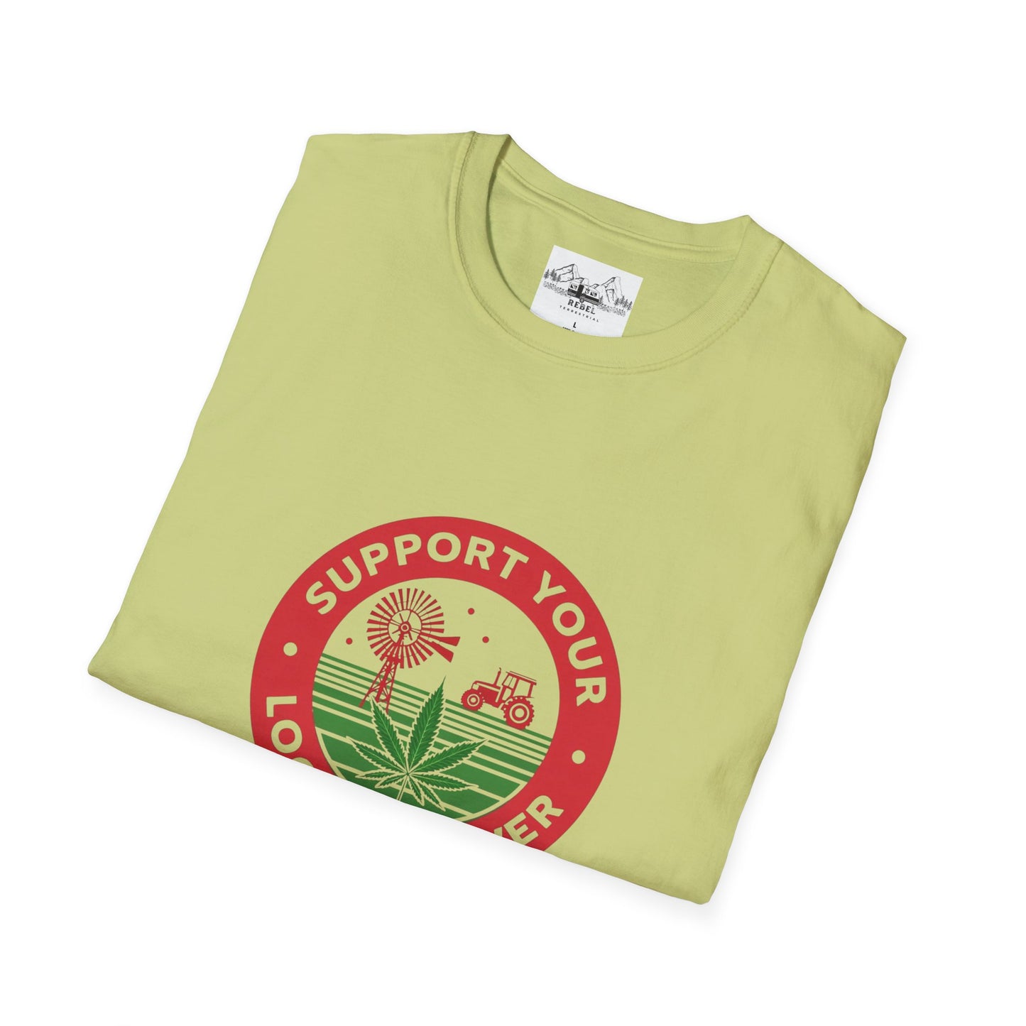Support Your Local Grower T-Shirt – Unisex Softstyle Tee for Cannabis Advocates & Farm Fans