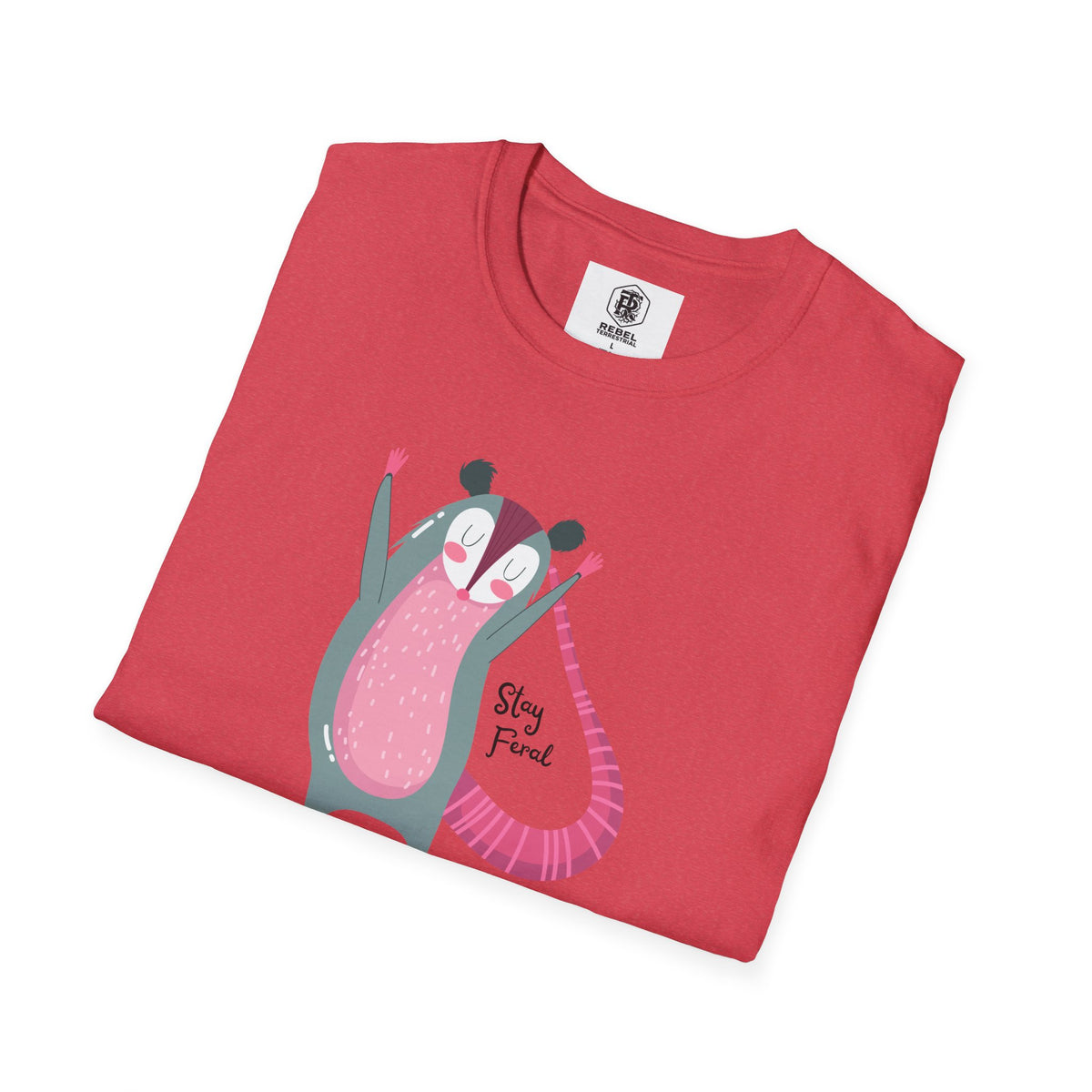 Stay Feral – Happy Possum T-Shirt