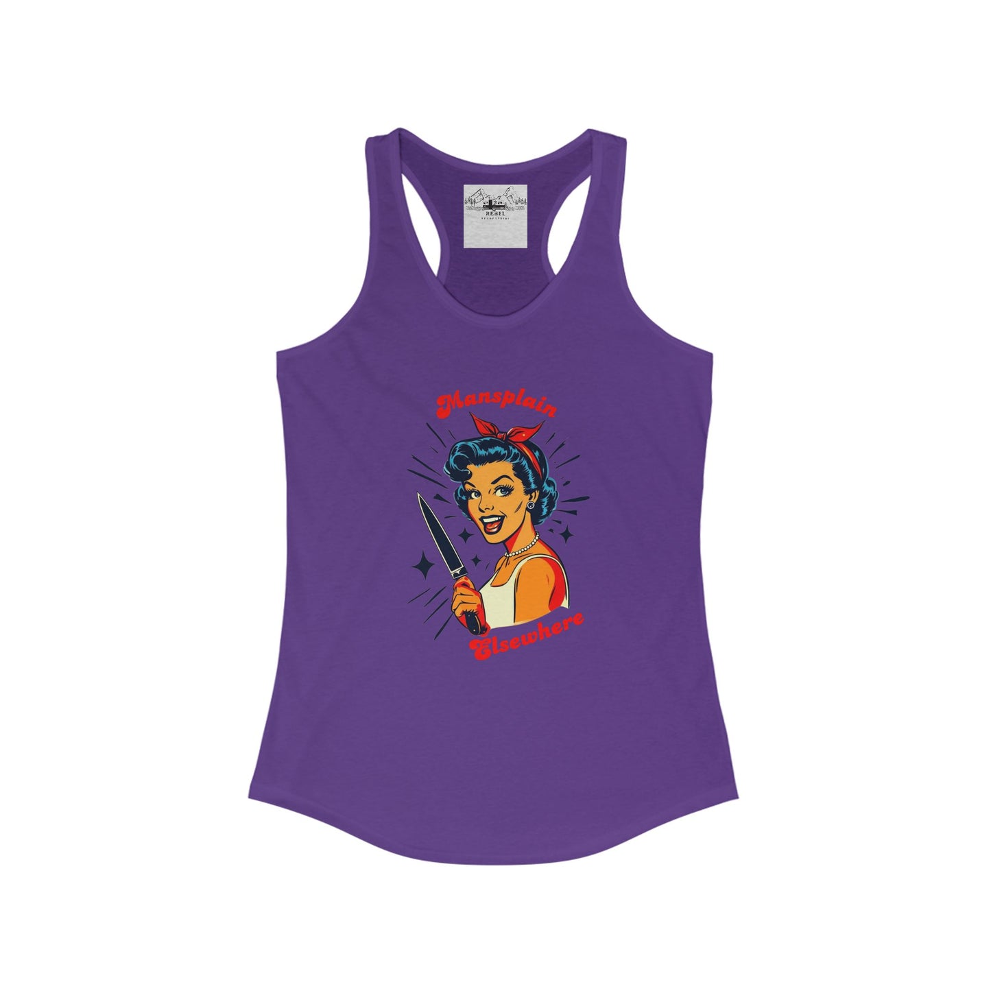 Mansplain Elsewhere – Women’s Racerback Tank