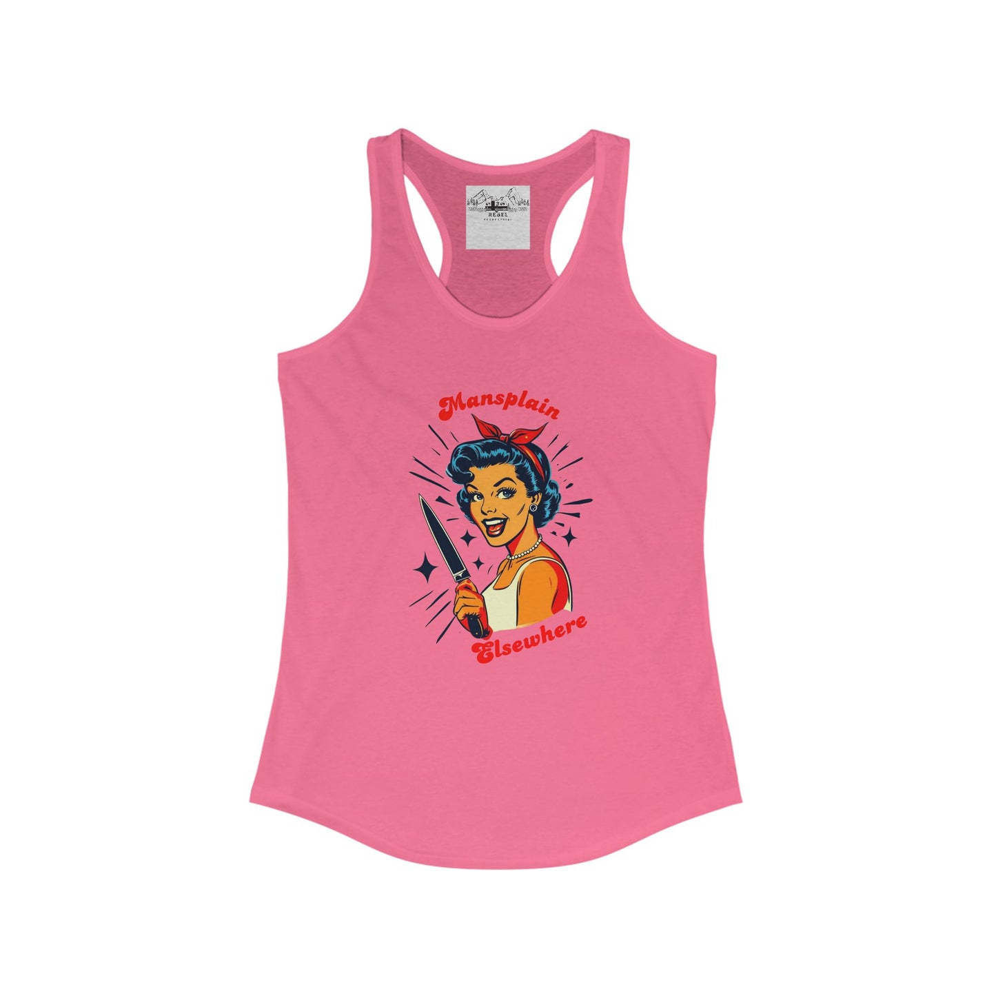 Mansplain Elsewhere – Women’s Racerback Tank