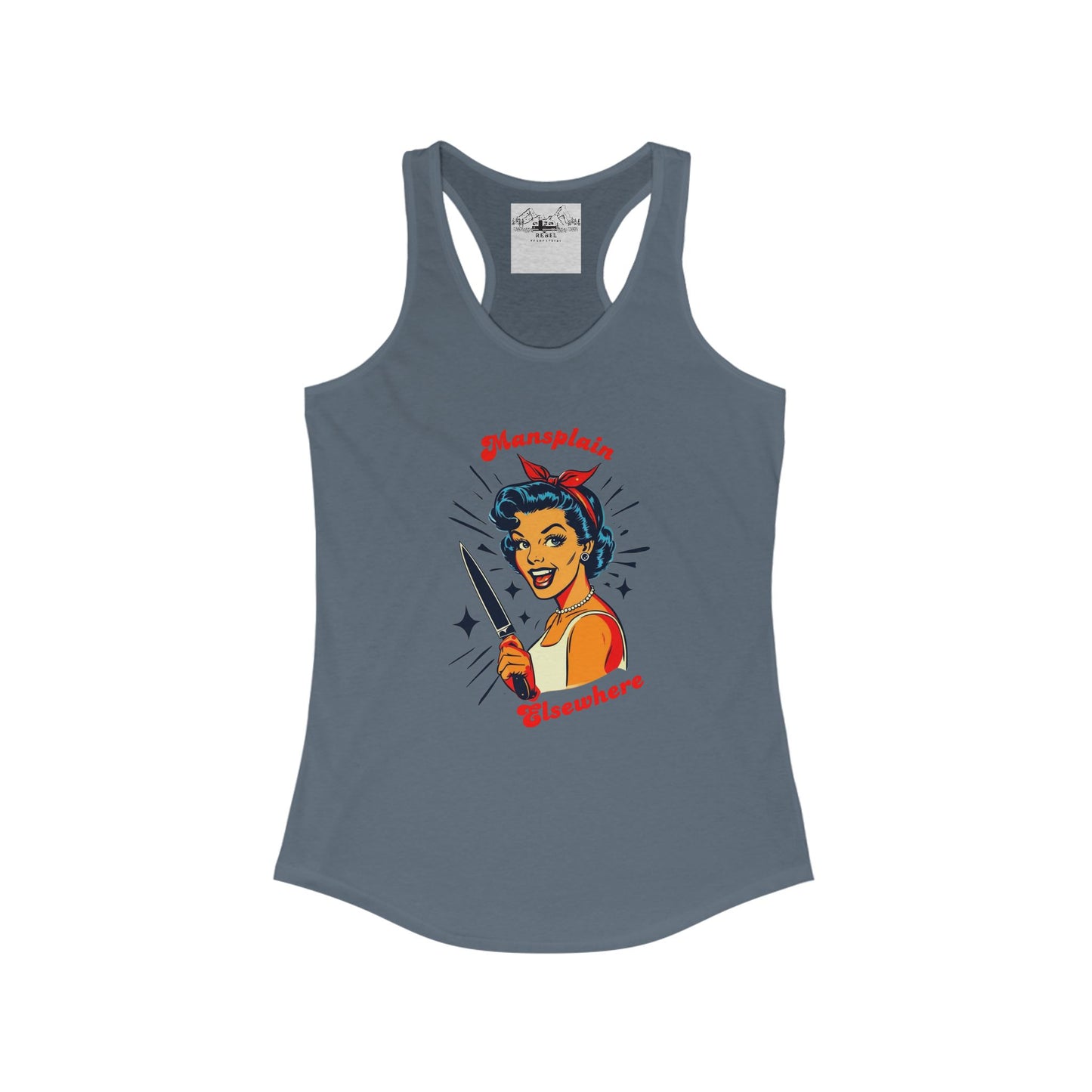 Mansplain Elsewhere – Women’s Racerback Tank