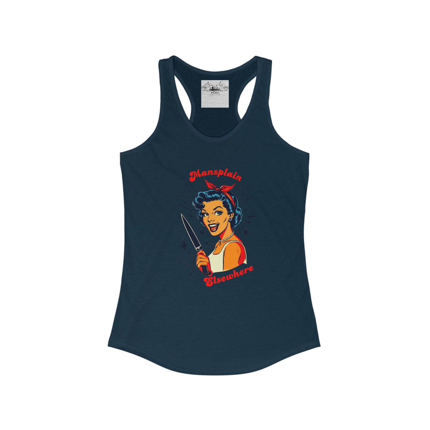 Mansplain Elsewhere – Women’s Racerback Tank