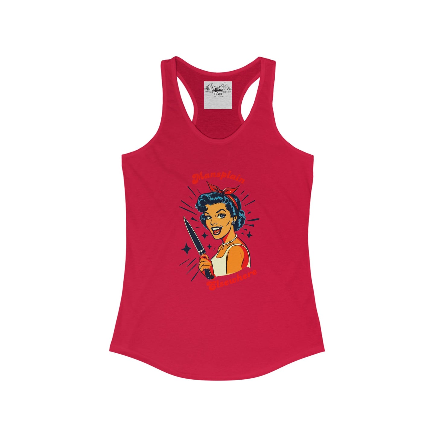 Mansplain Elsewhere – Women’s Racerback Tank