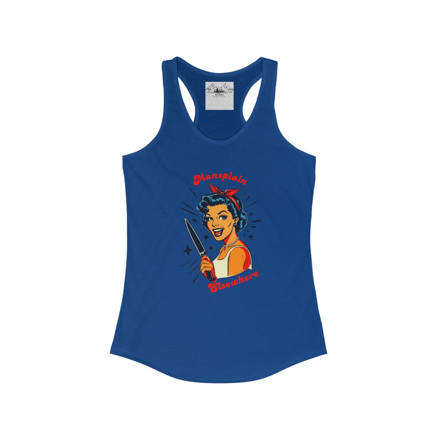 Mansplain Elsewhere – Women’s Racerback Tank