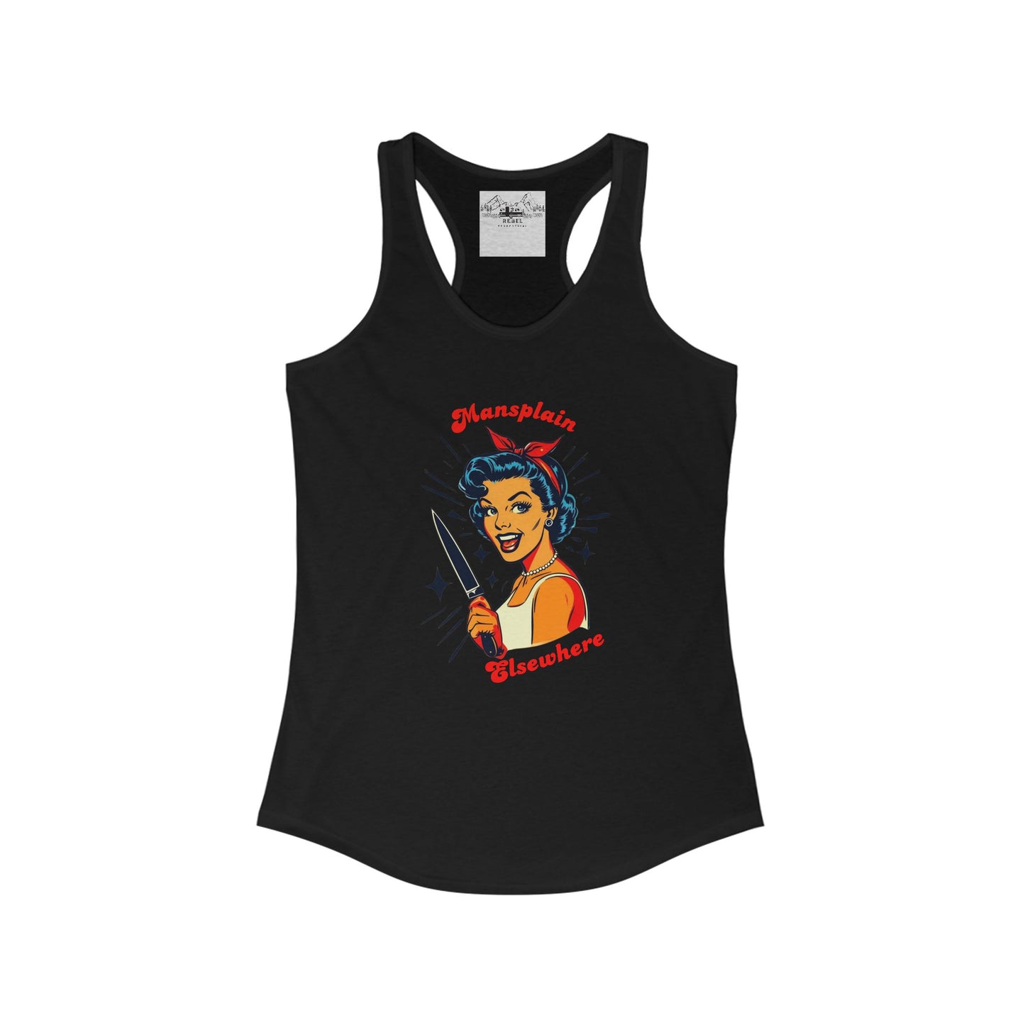 Mansplain Elsewhere – Women’s Racerback Tank