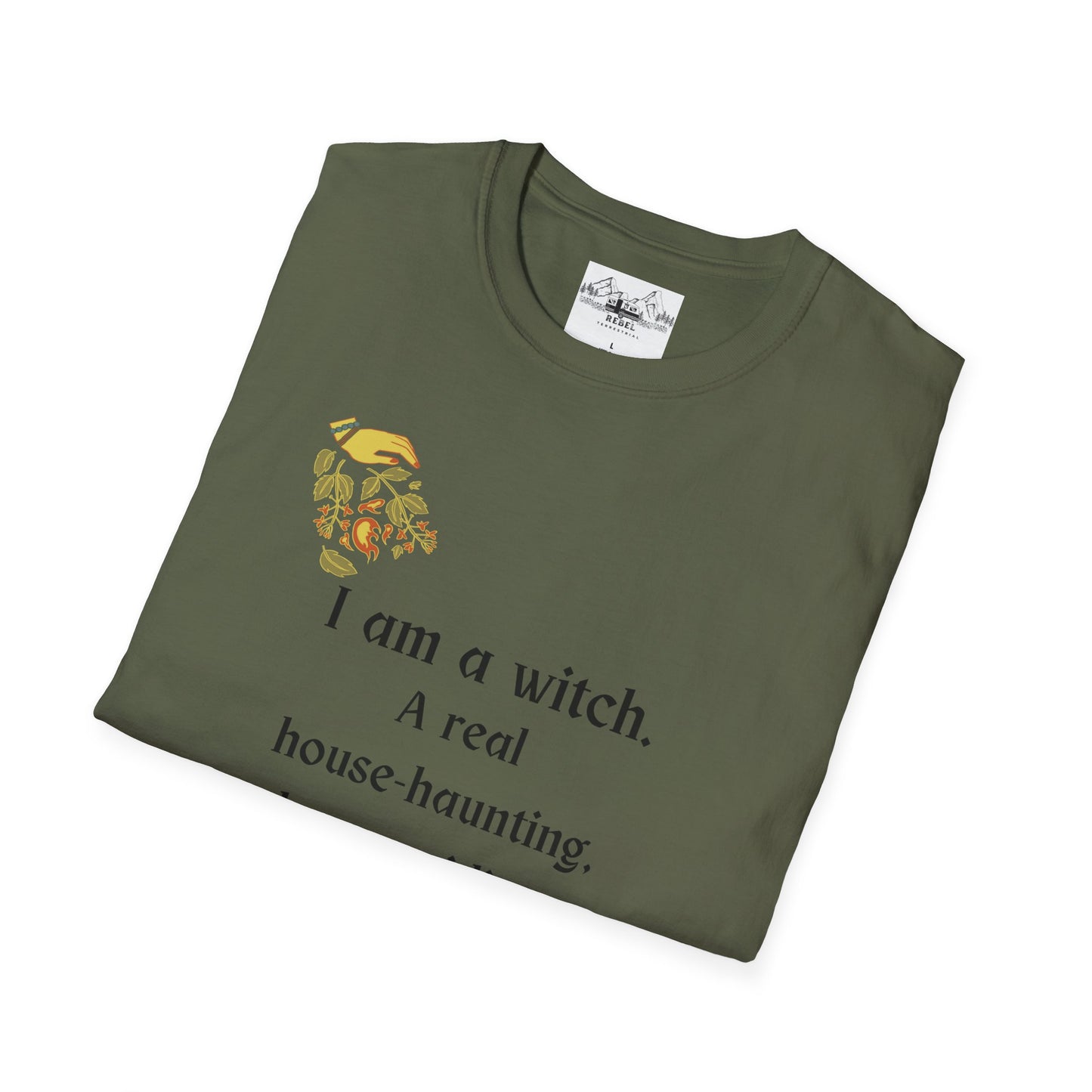 The Real Witch Cauldron & Broom Unisex T-Shirt
