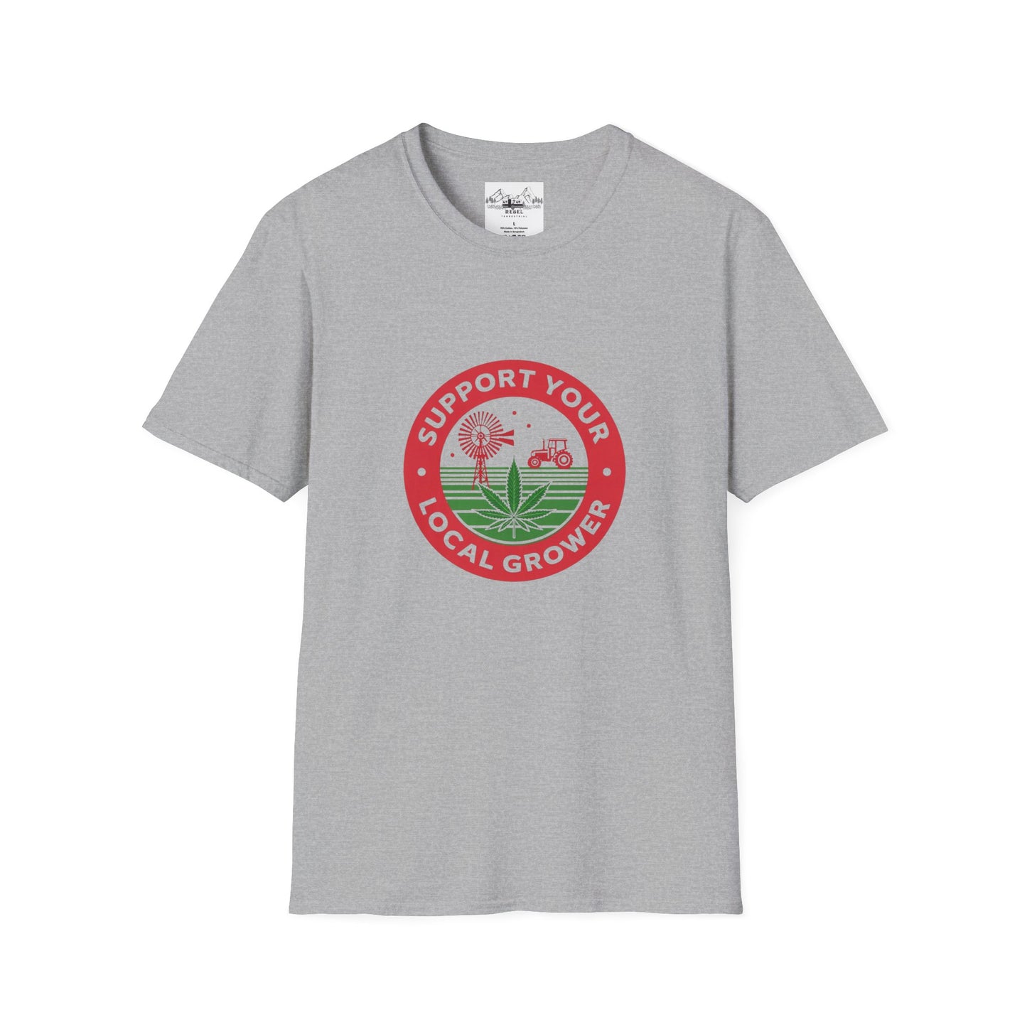 Support Your Local Grower T-Shirt – Unisex Softstyle Tee for Cannabis Advocates & Farm Fans
