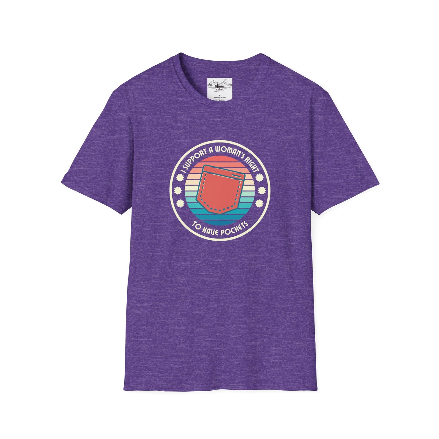 I Support a Woman’s Right to Have Pockets – Retro Tee