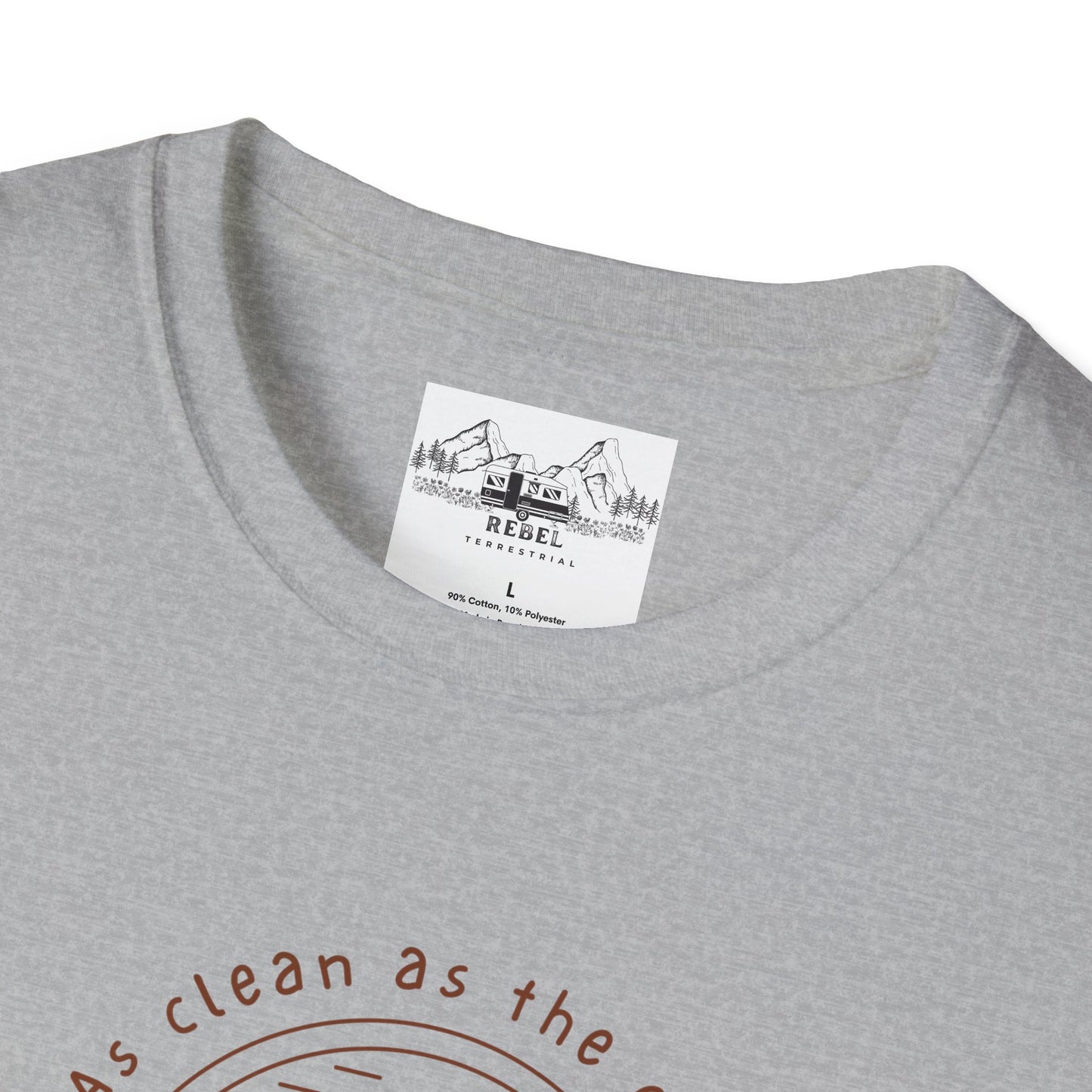 As Clean as the Creek I Bathed In – Mountain Creek Unisex Softstyle T-Shirt