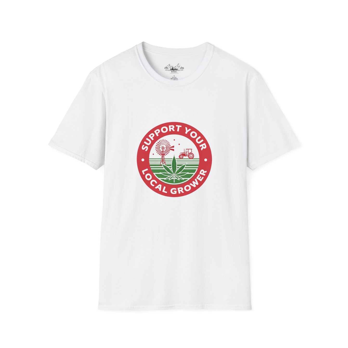 Support Your Local Grower T-Shirt – Unisex Softstyle Tee for Cannabis Advocates & Farm Fans