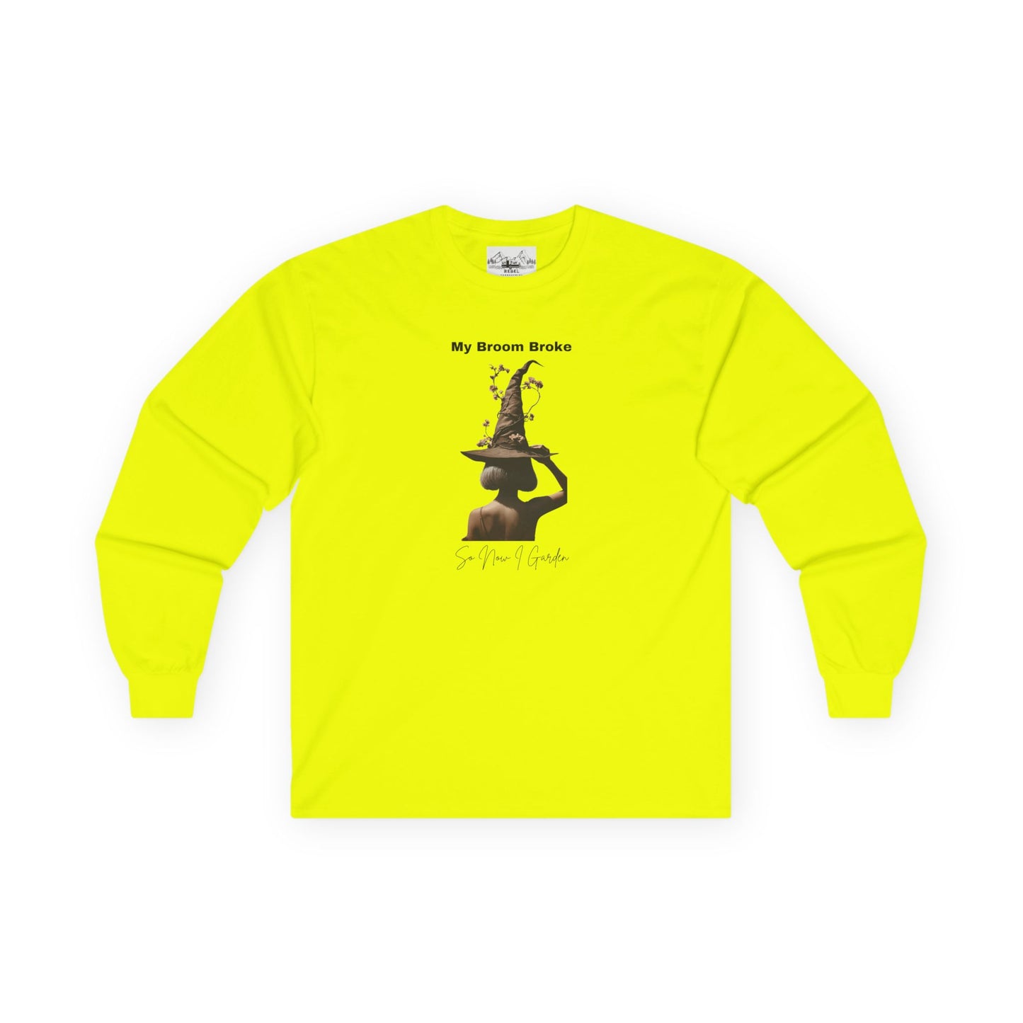 My Broom Broke Long Sleeve Tee - Fun Unisex Shirt for Halloween & Witch Lovers