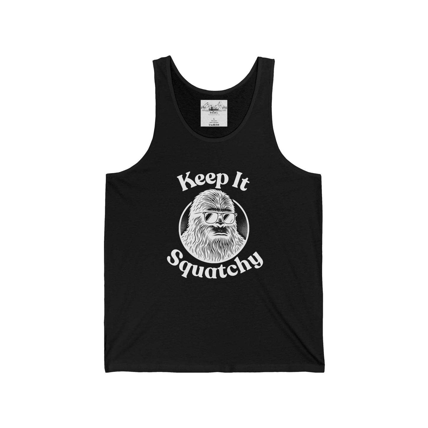 Keep It Squatchy | Bigfoot Shades Unisex Tank Top