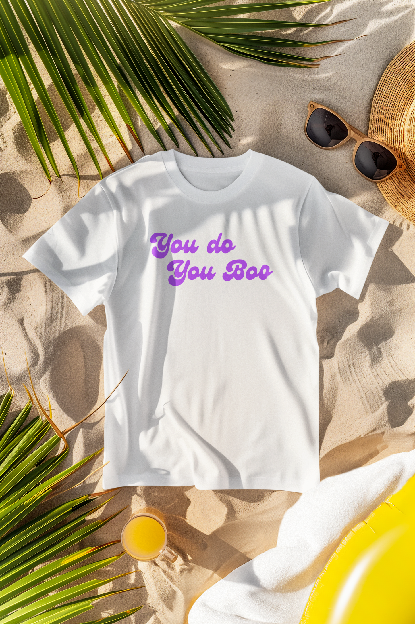 You Do You Boo – Playful Purple Lettering T-Shirt