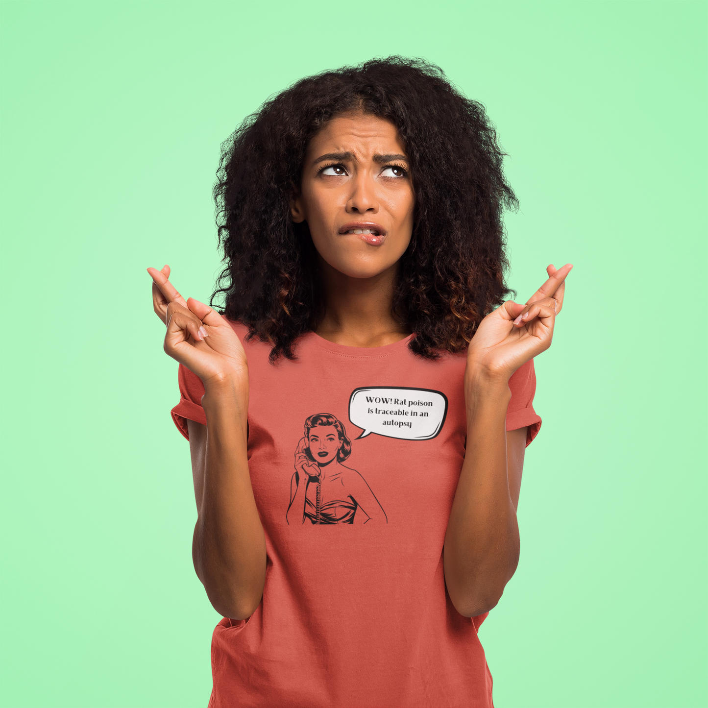 WOW! Rat Poison is Traceable in an Autopsy – Vintage Dark Humor T-Shirt