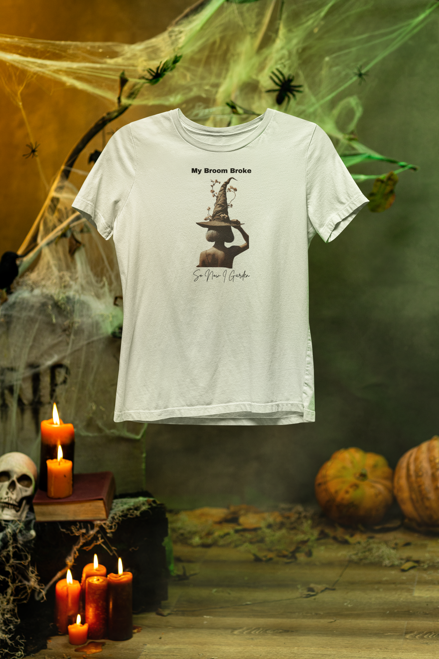 My Broom Broke, So Now I Garden – Unisex Softstyle T-Shirt