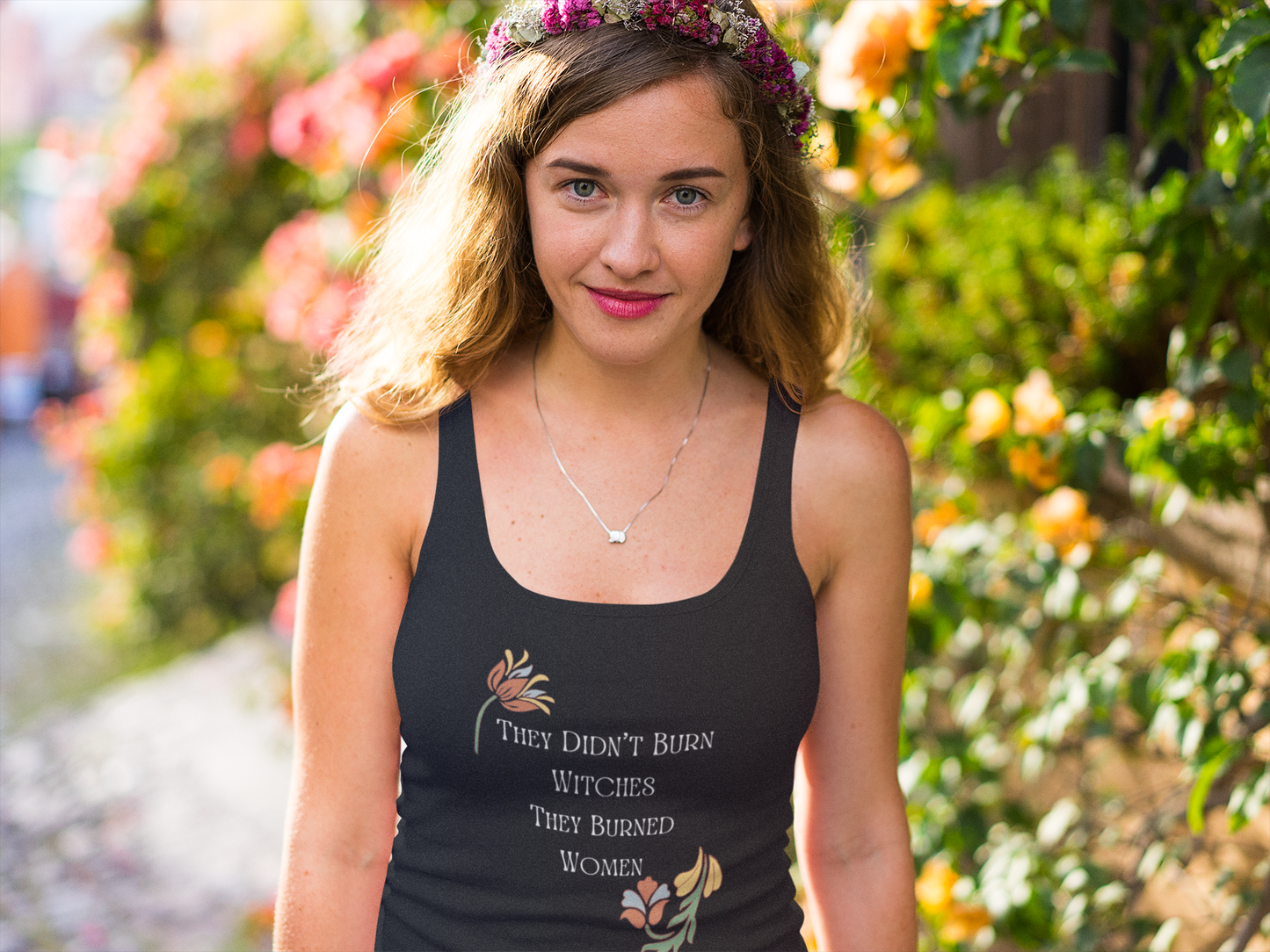 They Didn’t Burn Witches – Women’s Racerback Tank