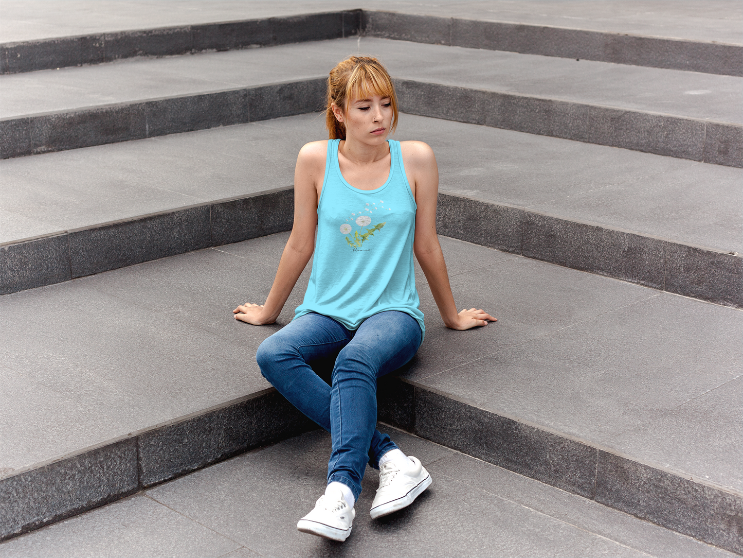 blow me – Women’s Racerback Tank