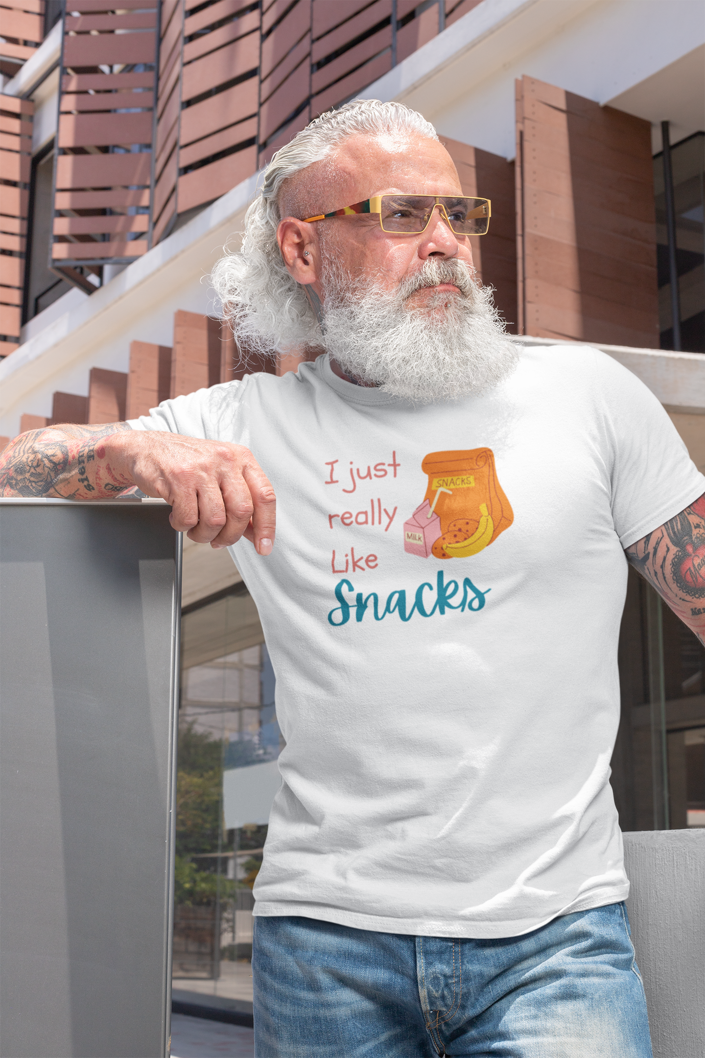 I Just Really Like Snacks T-Shirt – Unisex Softstyle Tee for Grown-Up Snack Lovers