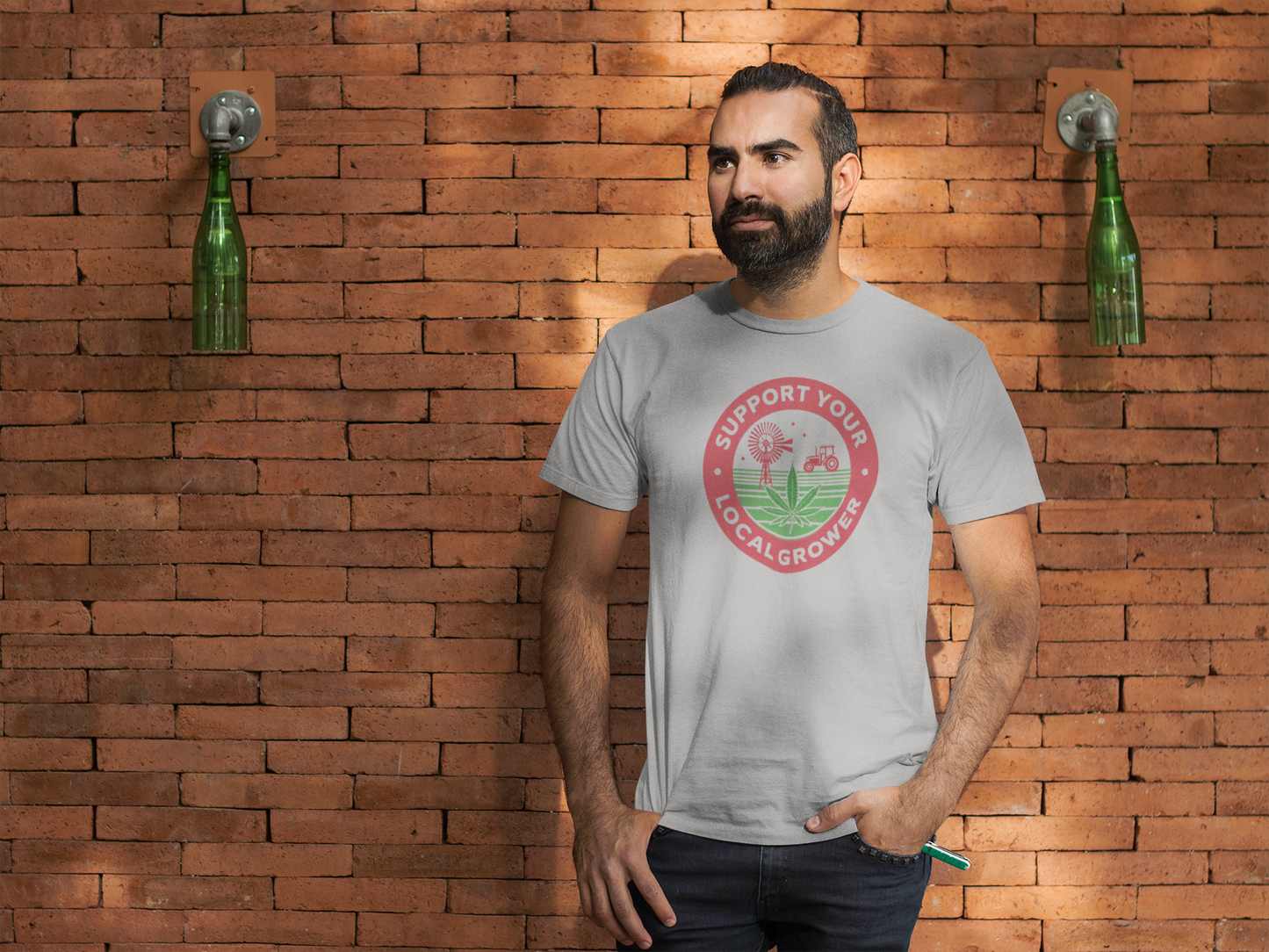 Support Your Local Grower T-Shirt – Unisex Softstyle Tee for Cannabis Advocates & Farm Fans