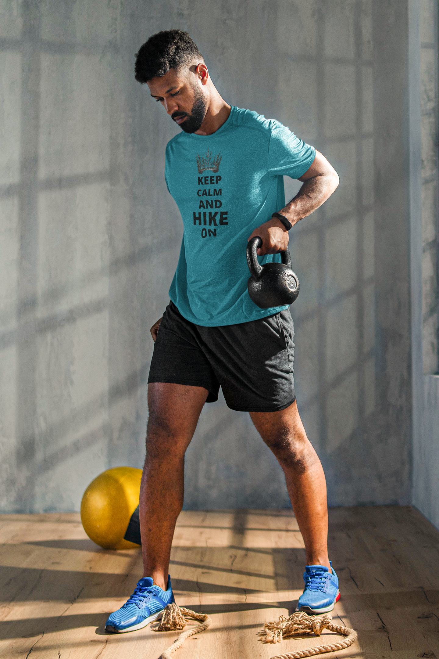 Keep Calm and Hike On | Tree Crown Unisex Softstyle T-Shirt