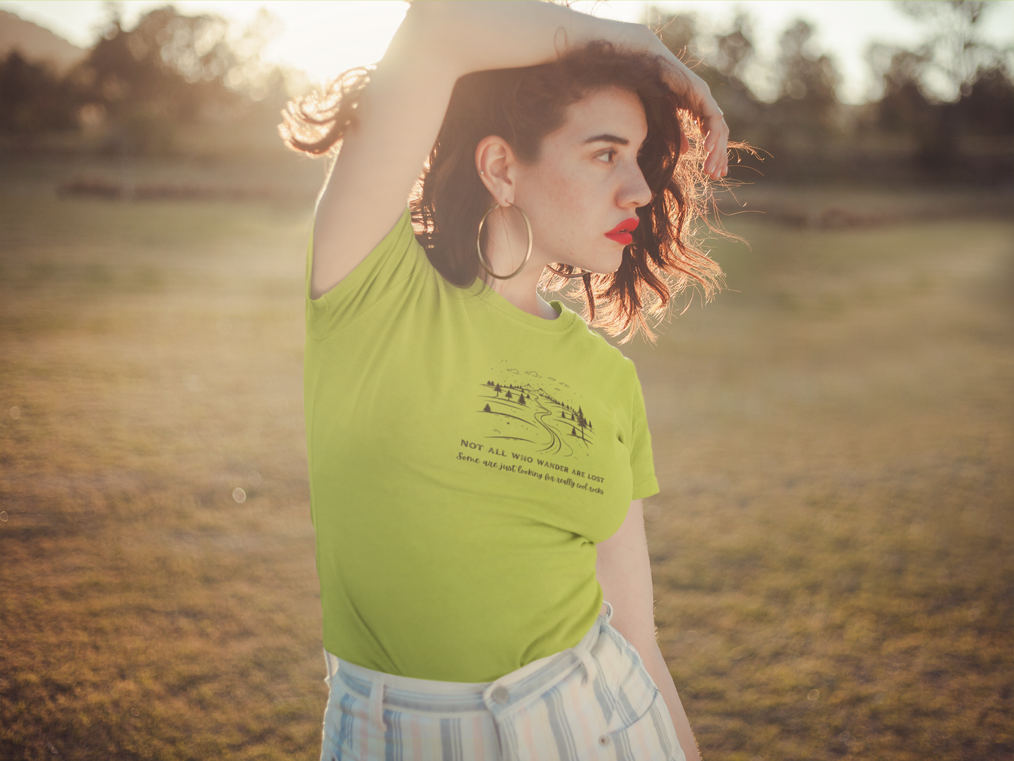 Not All Who Wander Are Lost — Some Are Just Looking for Really Cool Rocks | Unisex Softstyle T-Shirt