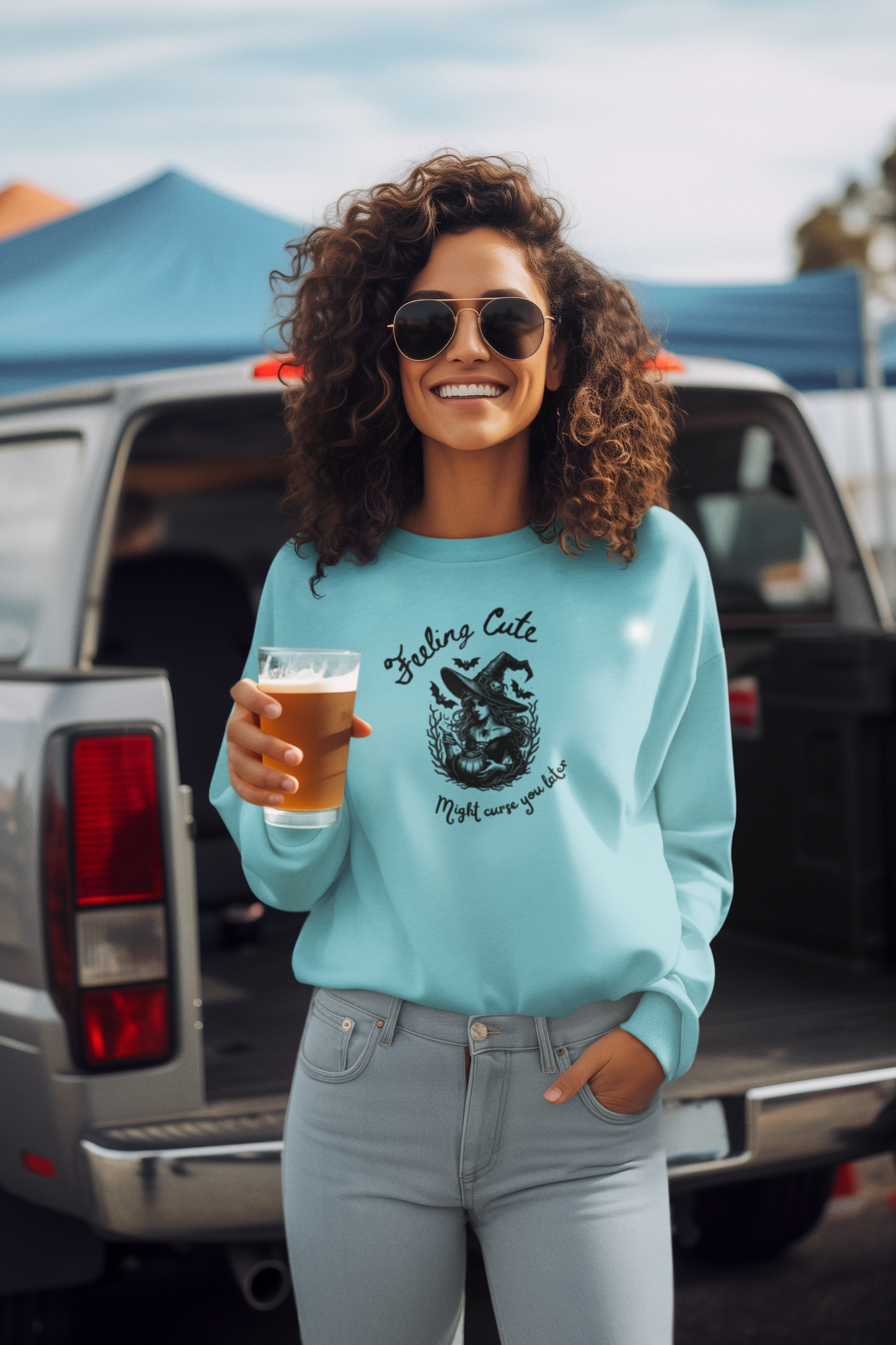Feeling Cute, Might Curse You Later Sweatshirt