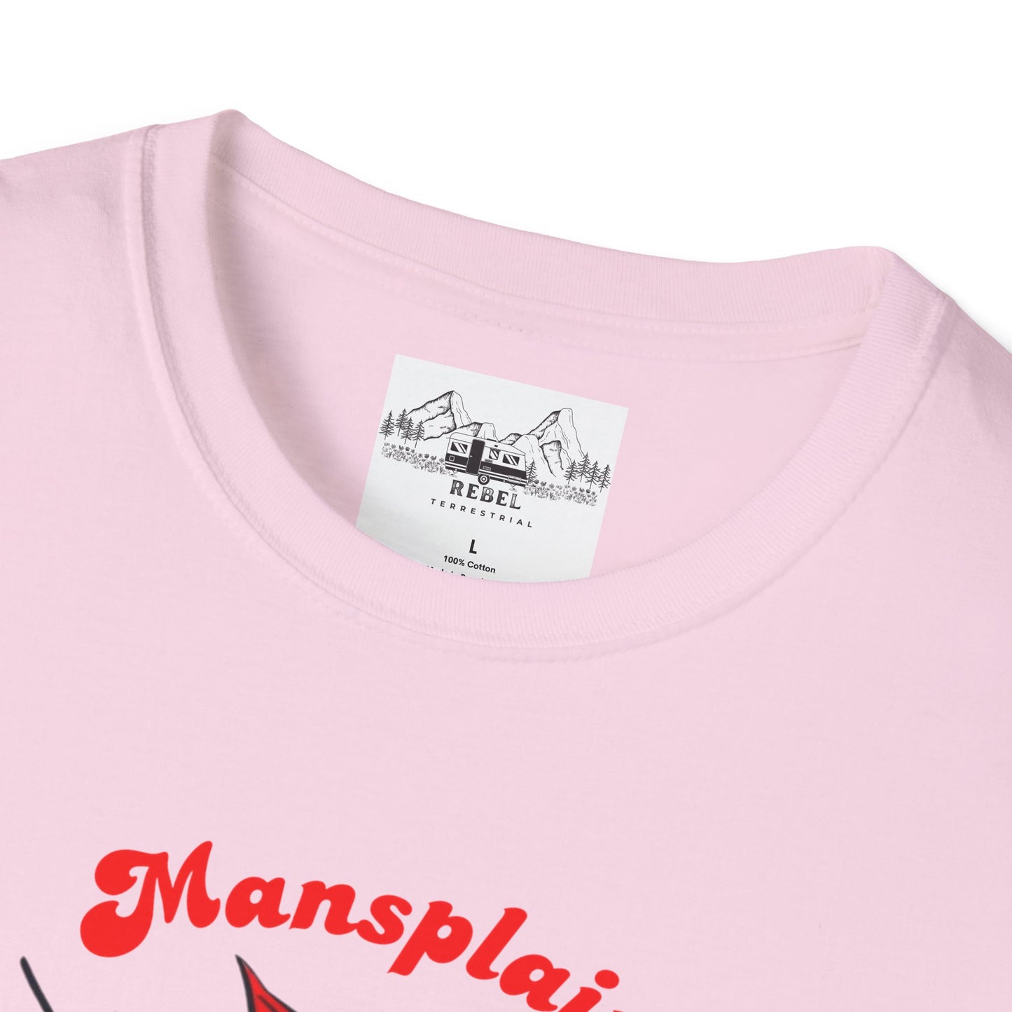 Mansplain Elsewhere - Vintage Feminist T-Shirt