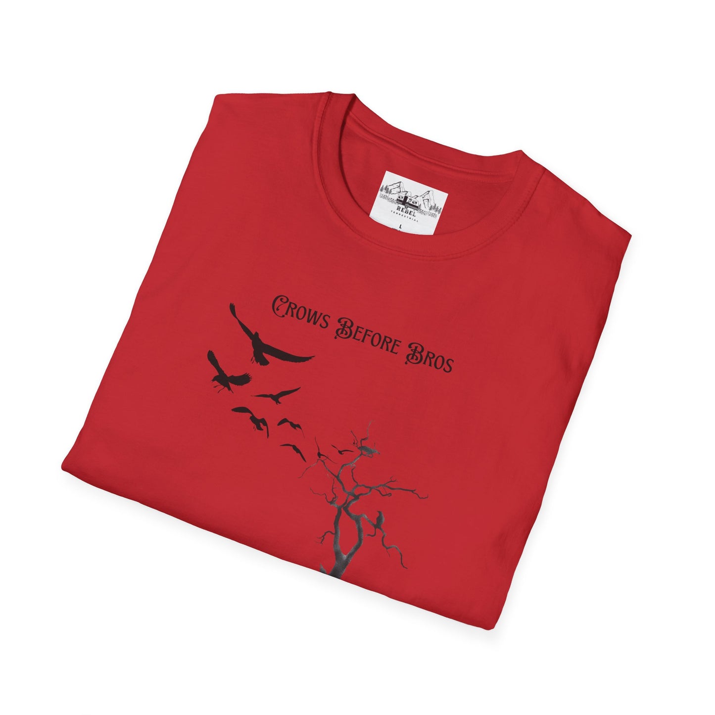 "Crows Before Bros" Unisex Softstyle T-Shirt
