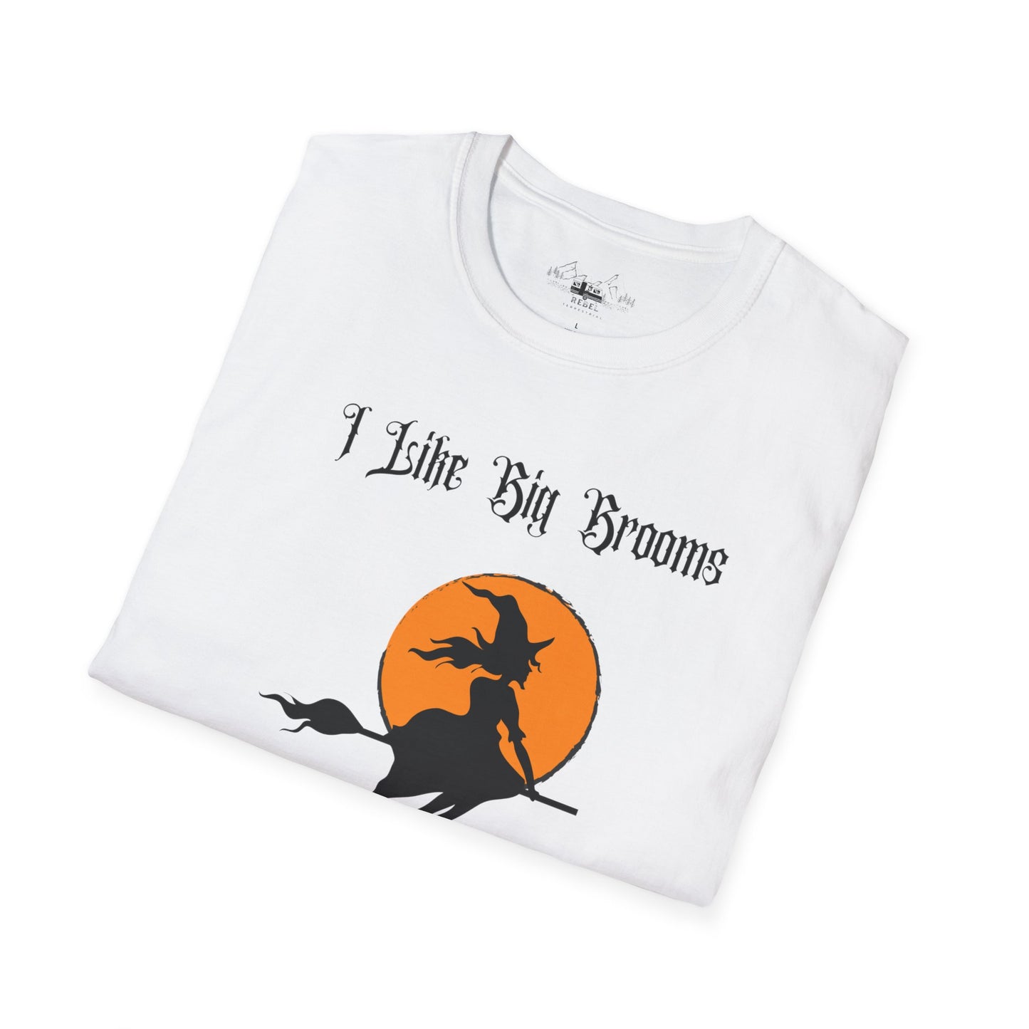 "I Like Big Brooms" Gothic Witch Unisex T-Shirt