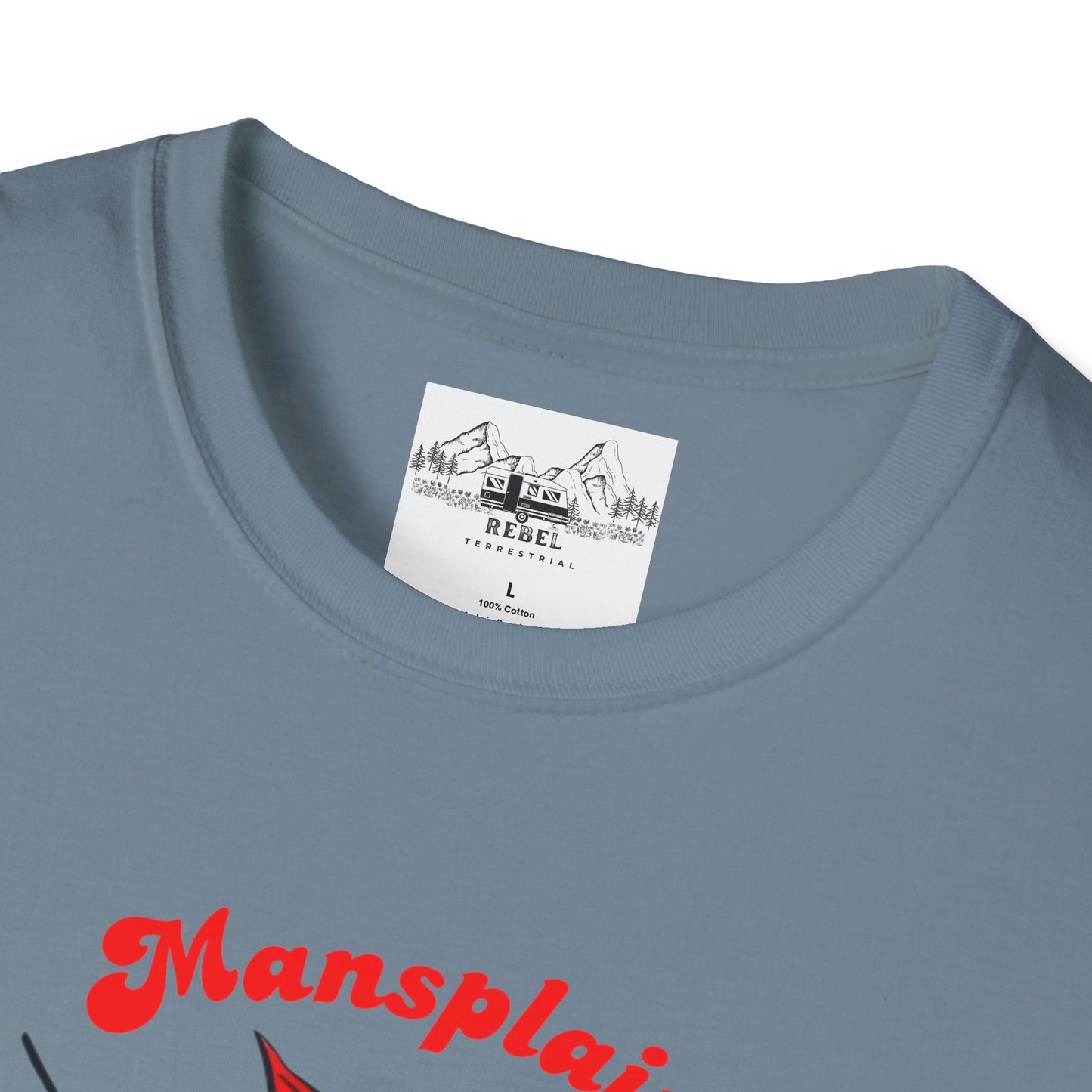 Mansplain Elsewhere - Vintage Feminist T-Shirt