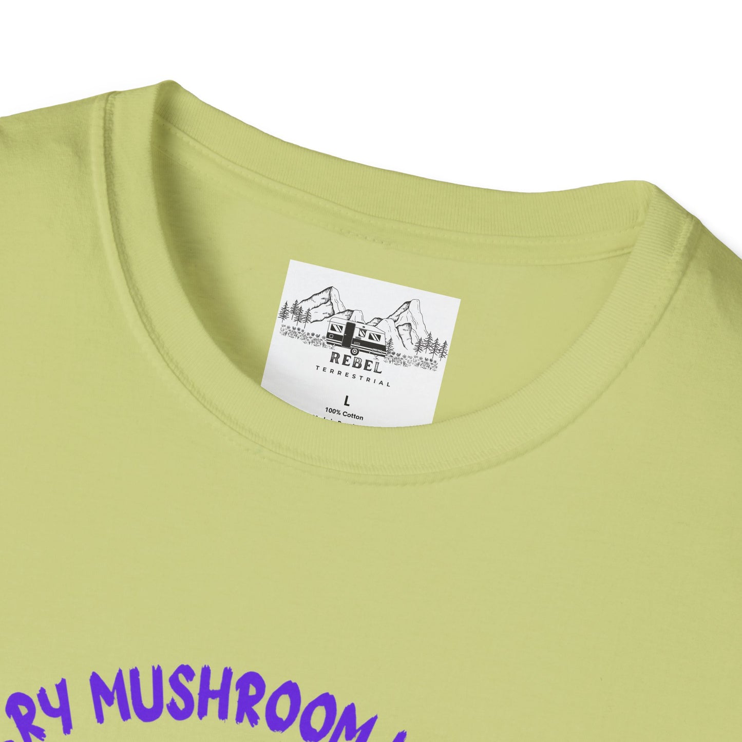 Psychedelic Mushrooms "Every Mushroom is Edible (Some Only Once)" Unisex Softstyle T-Shirt