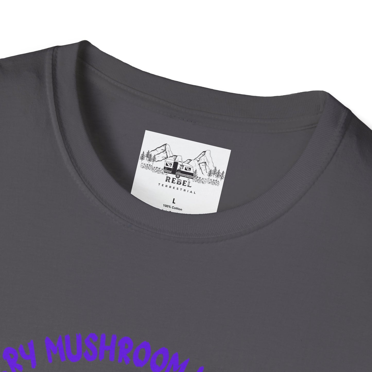 Psychedelic Mushrooms "Every Mushroom is Edible (Some Only Once)" Unisex Softstyle T-Shirt