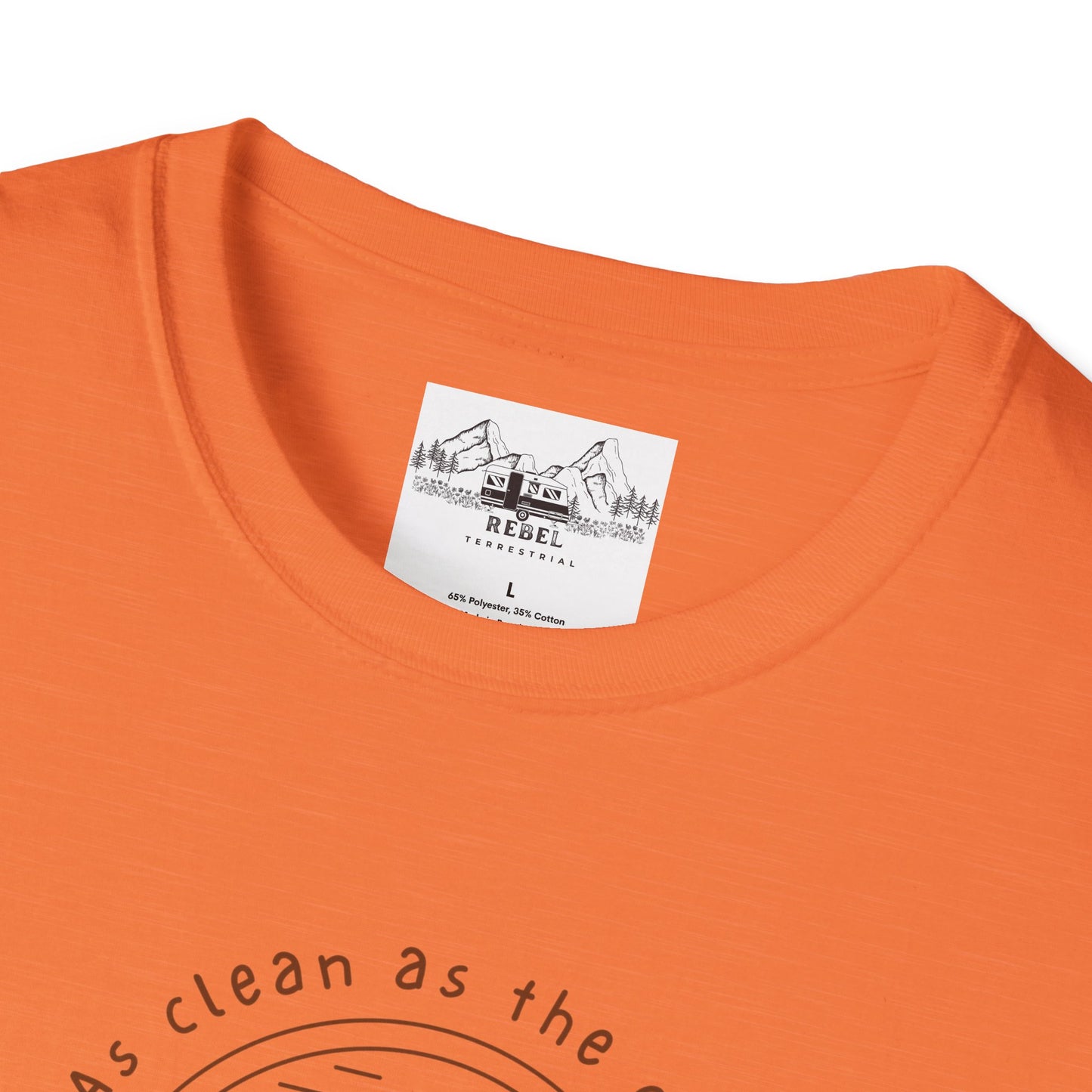 As Clean as the Creek I Bathed In – Mountain Creek Unisex Softstyle T-Shirt