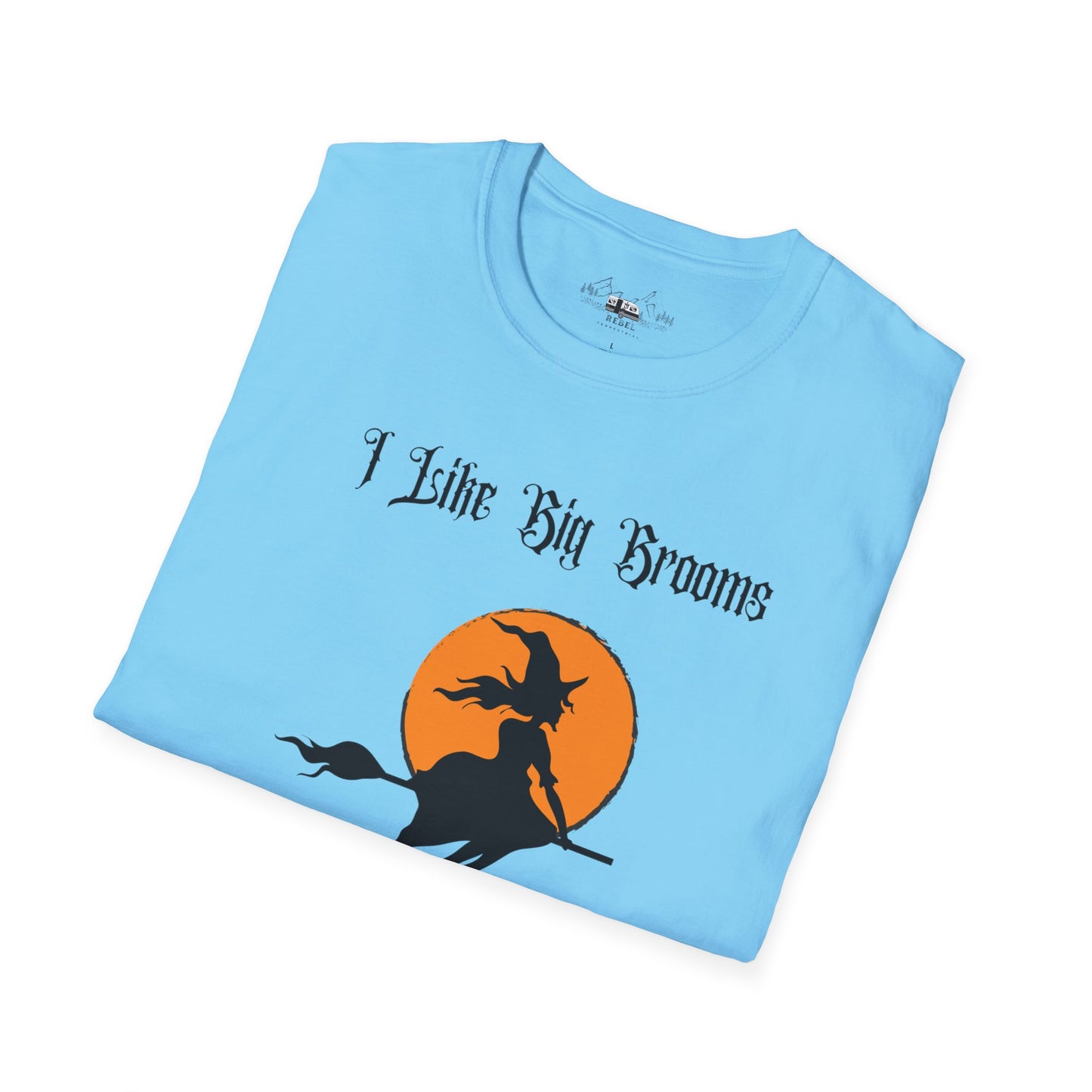 "I Like Big Brooms" Gothic Witch Unisex T-Shirt