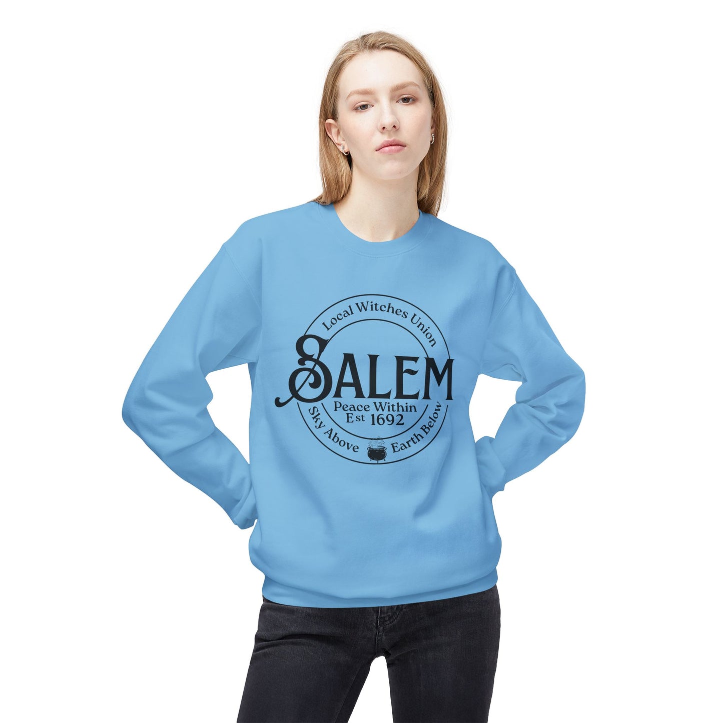 Salem Local Witches Union Midweight Fleece Sweatshirt