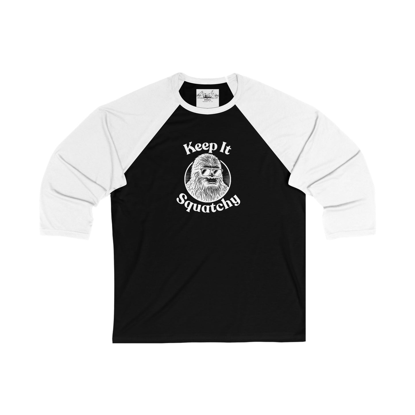 Keep It Squatchy | Bigfoot 3/4 Sleeve Baseball Tee