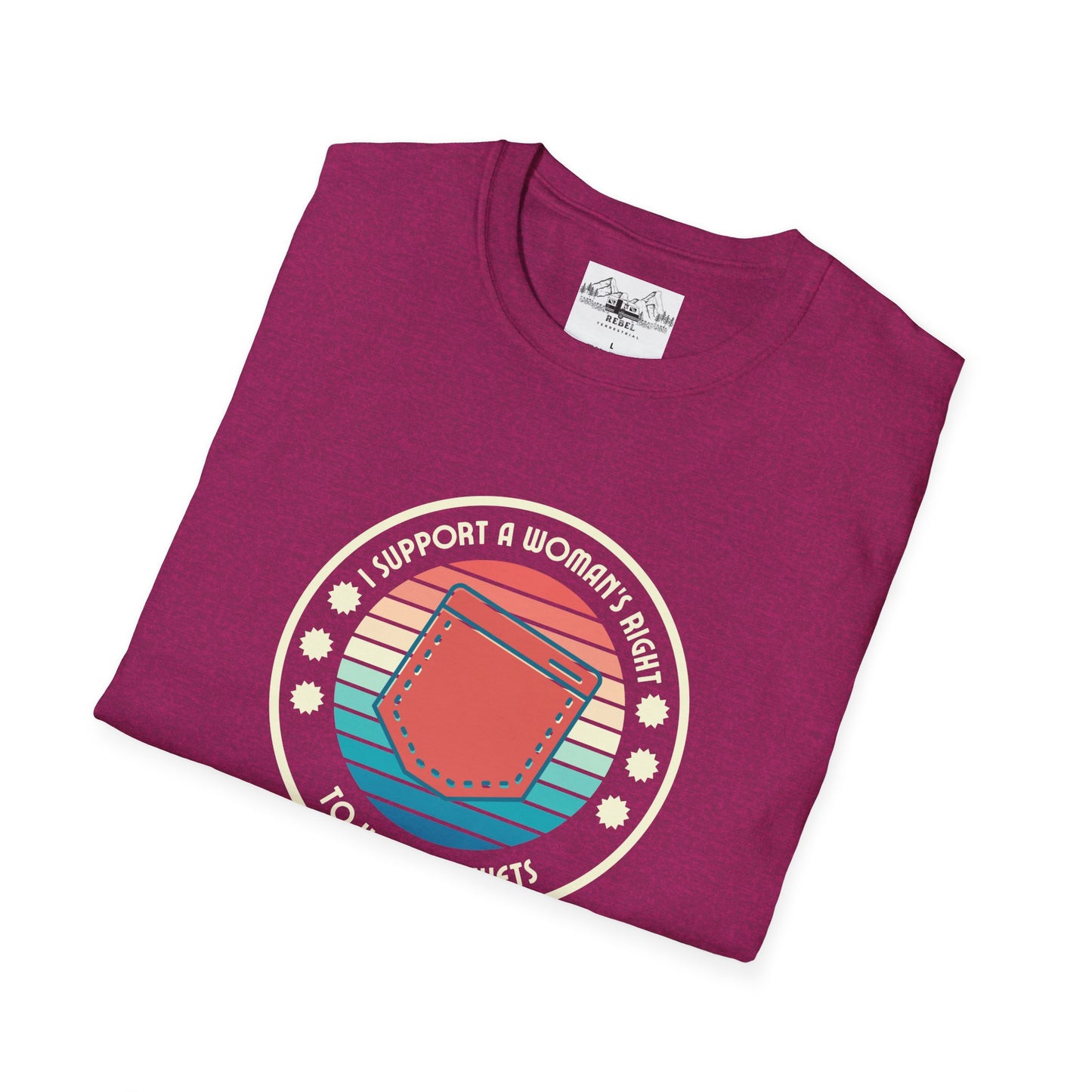 I Support a Woman’s Right to Have Pockets – Retro Tee