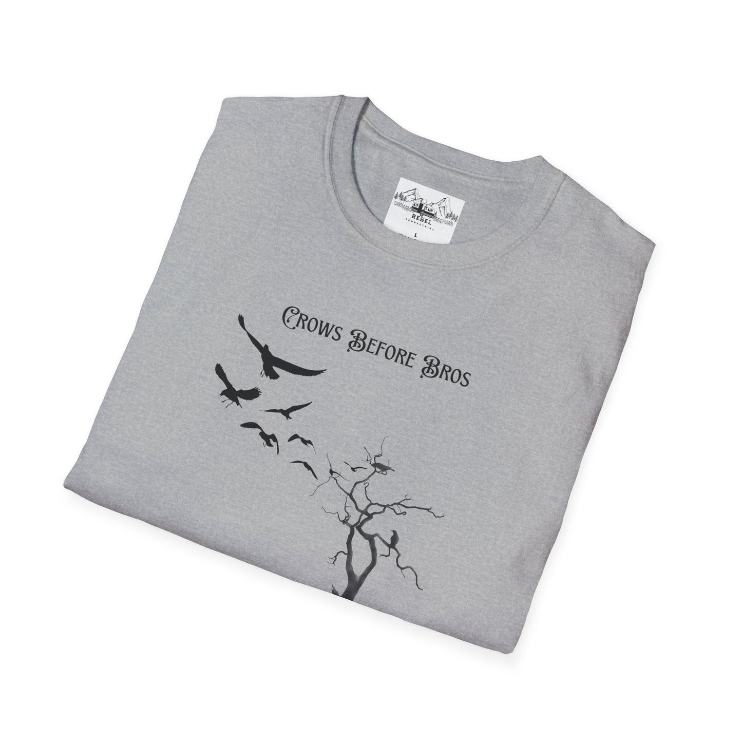 "Crows Before Bros" Unisex Softstyle T-Shirt