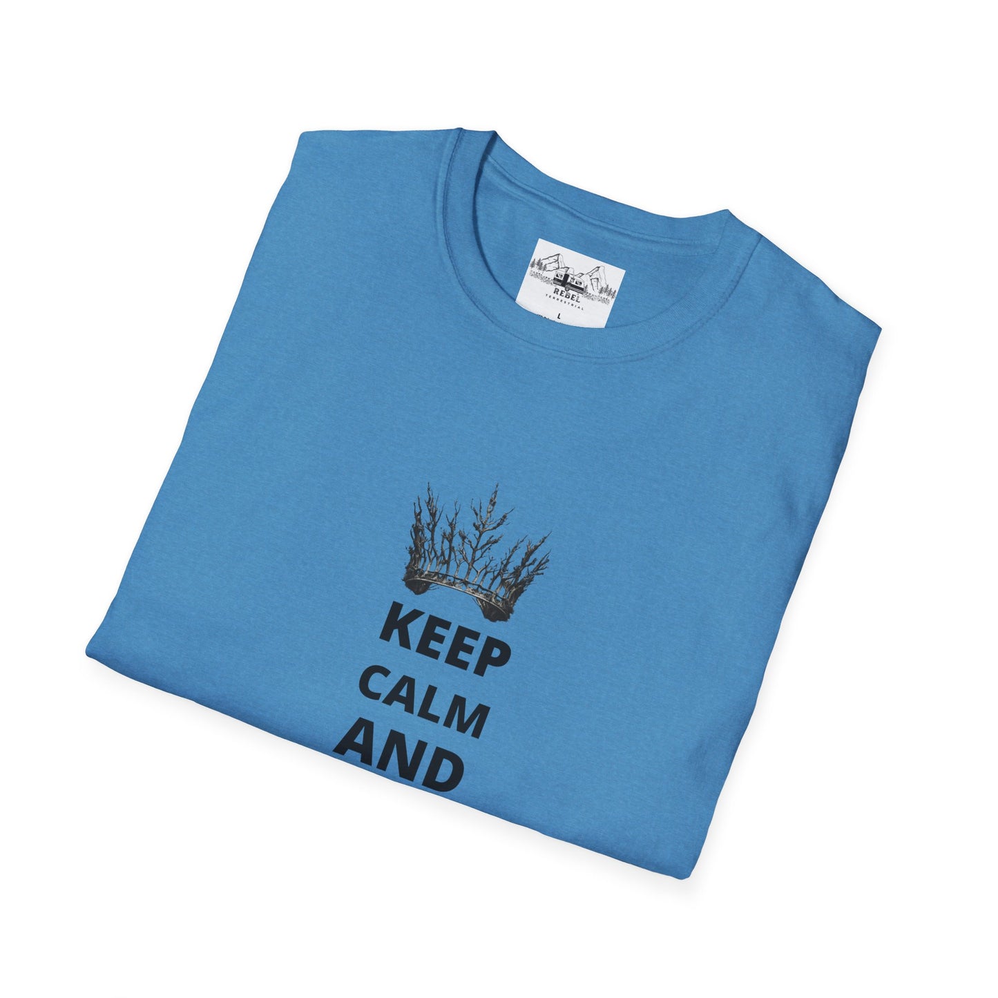 Keep Calm and Hike On | Tree Crown Unisex Softstyle T-Shirt