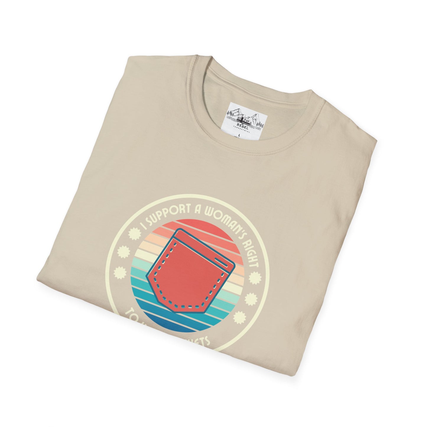 I Support a Woman’s Right to Have Pockets – Retro Tee