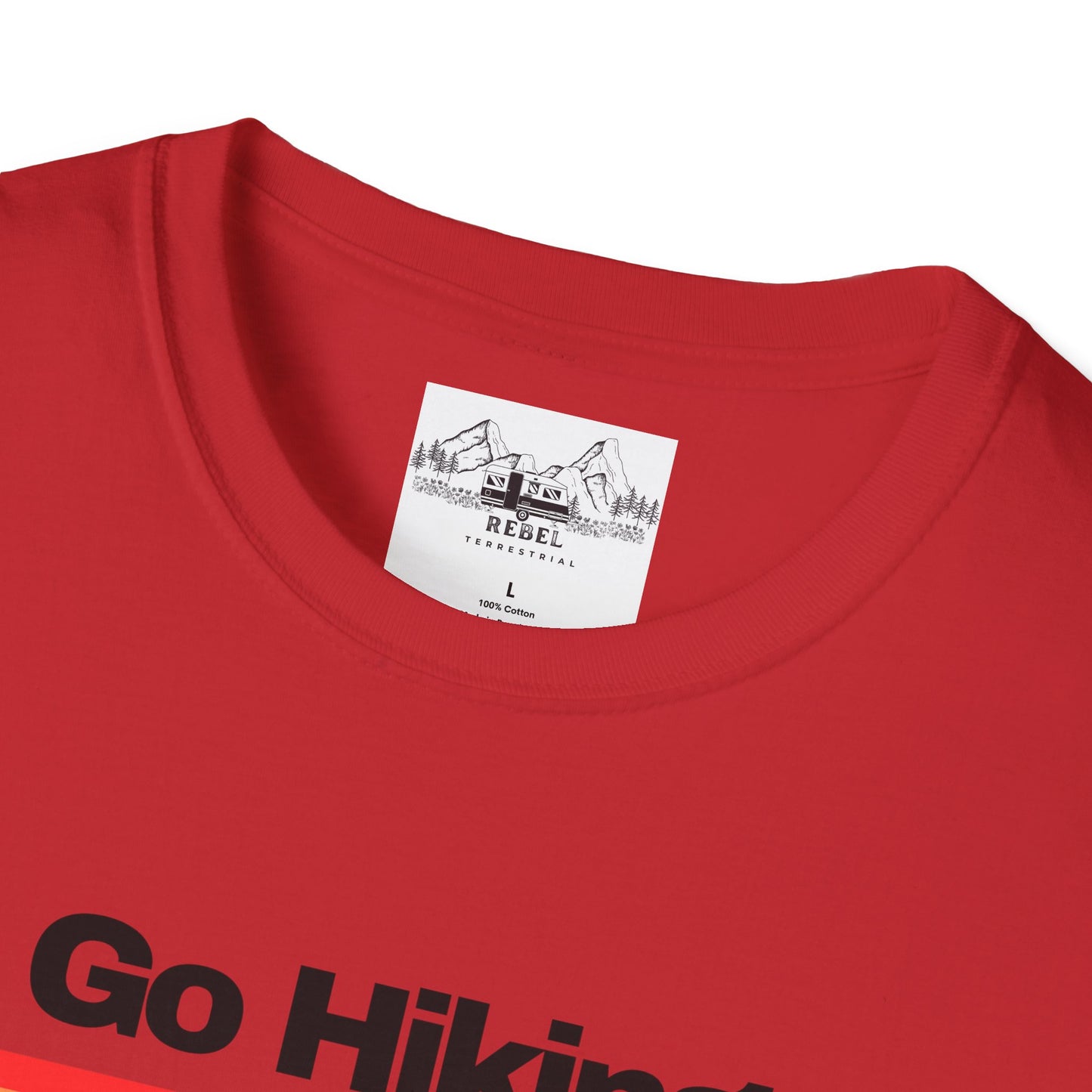 Go Hiking – Worst Case Scenario You Eat Your Friends | Retro Unisex Softstyle T-Shirt