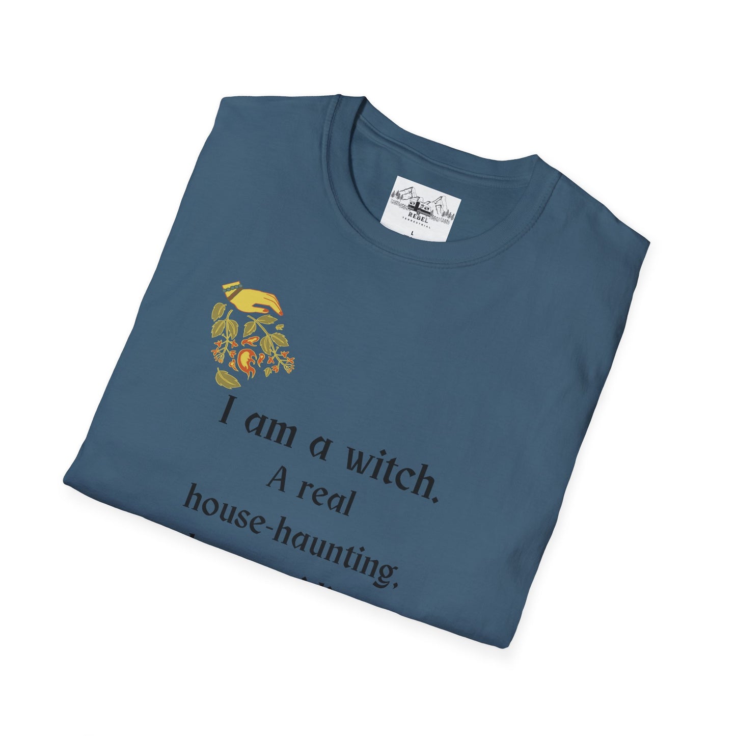 The Real Witch Cauldron & Broom Unisex T-Shirt