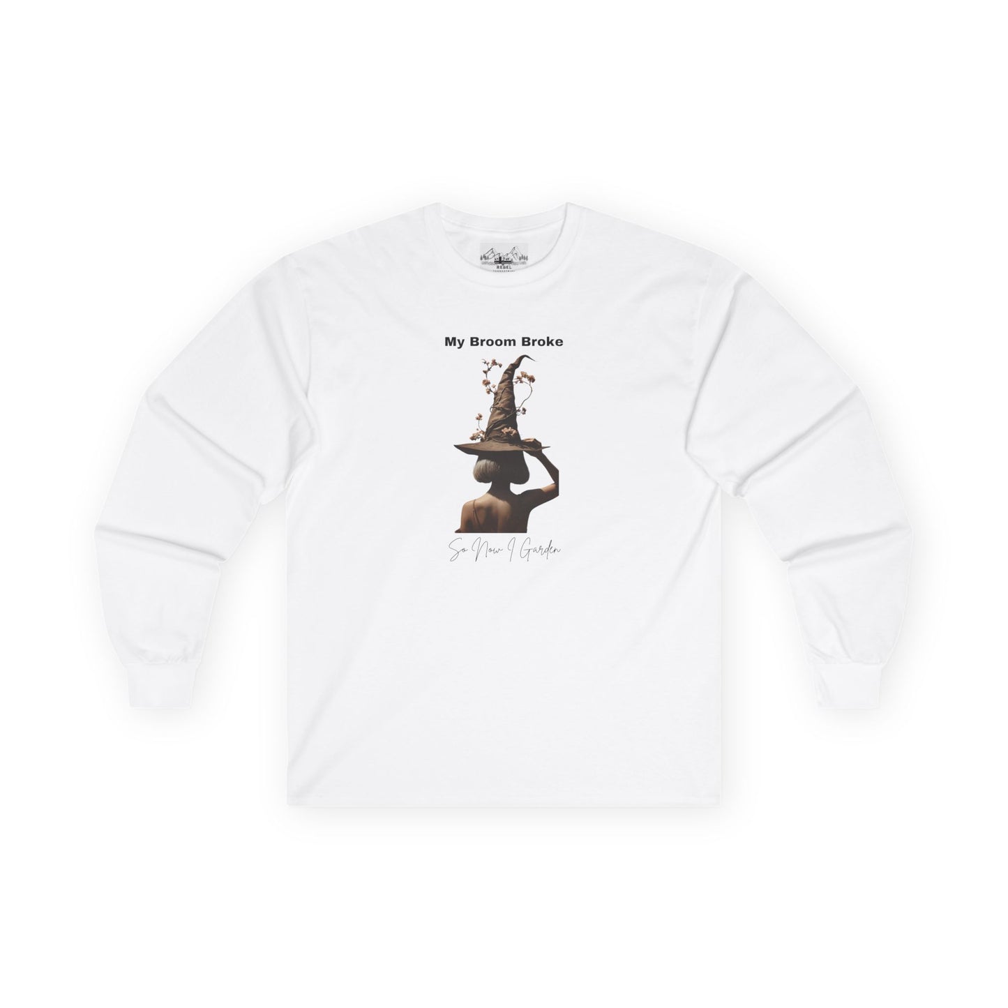 My Broom Broke Long Sleeve Tee - Fun Unisex Shirt for Halloween & Witch Lovers