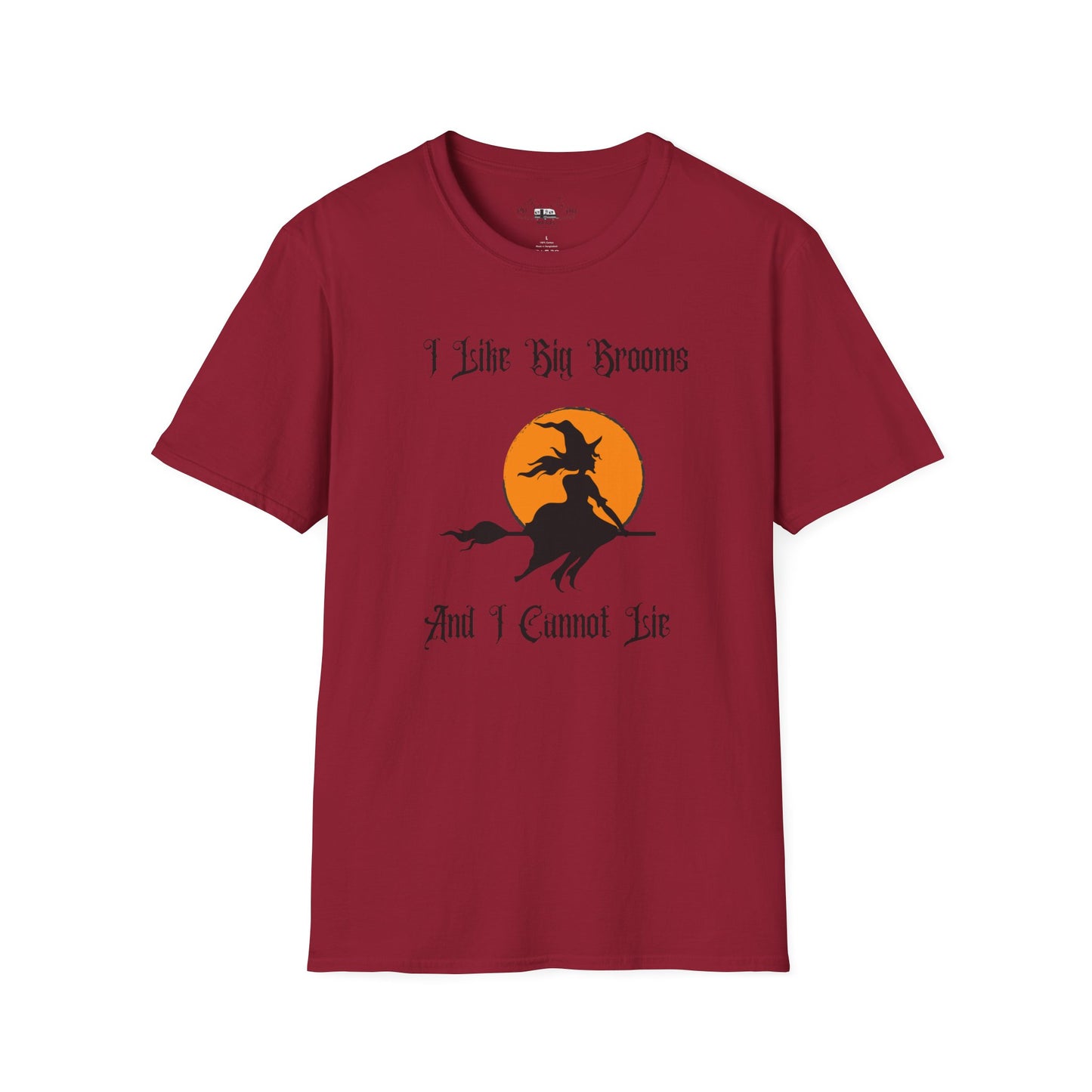 "I Like Big Brooms" Gothic Witch Unisex T-Shirt