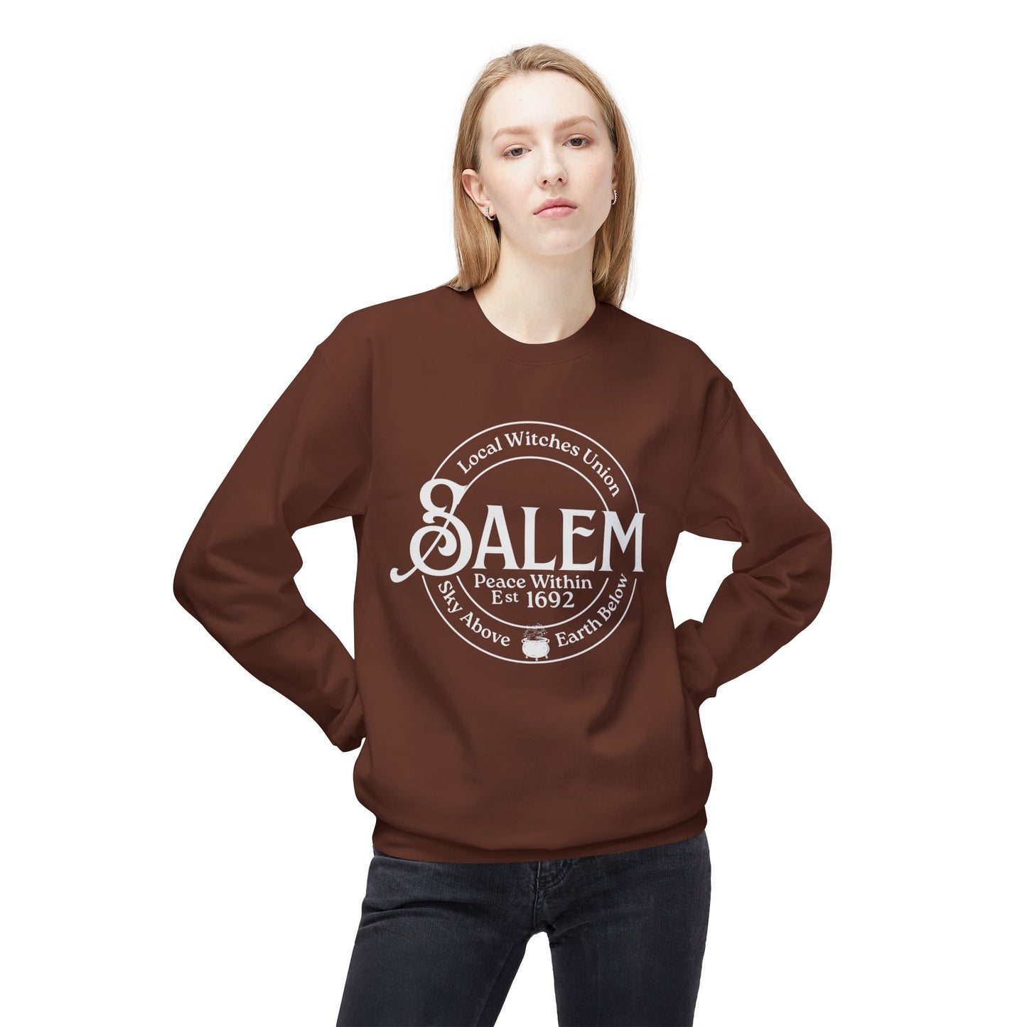 Salem Local Witches Union Midweight Fleece Sweatshirt