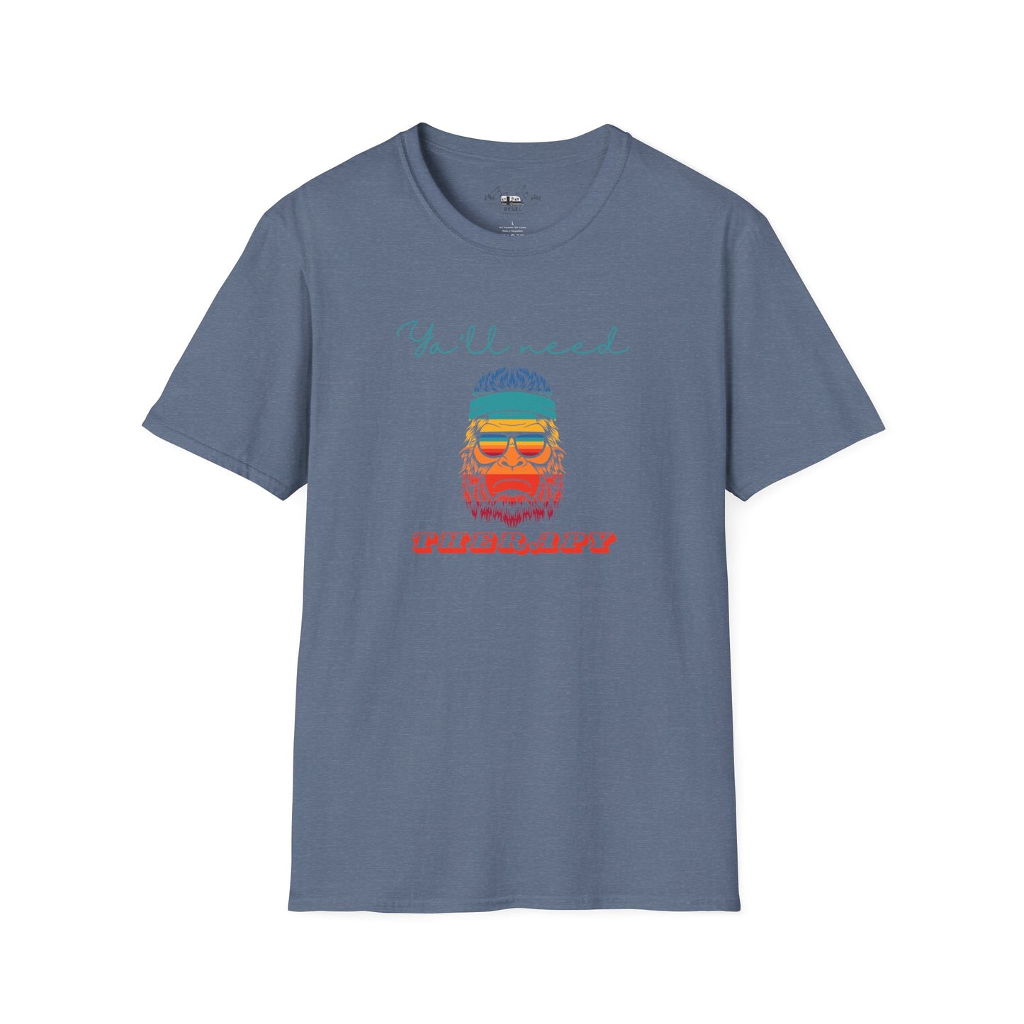 Y’all Need Therapy – Rainbow Bigfoot T-Shirt | Unisex Softstyle Tee