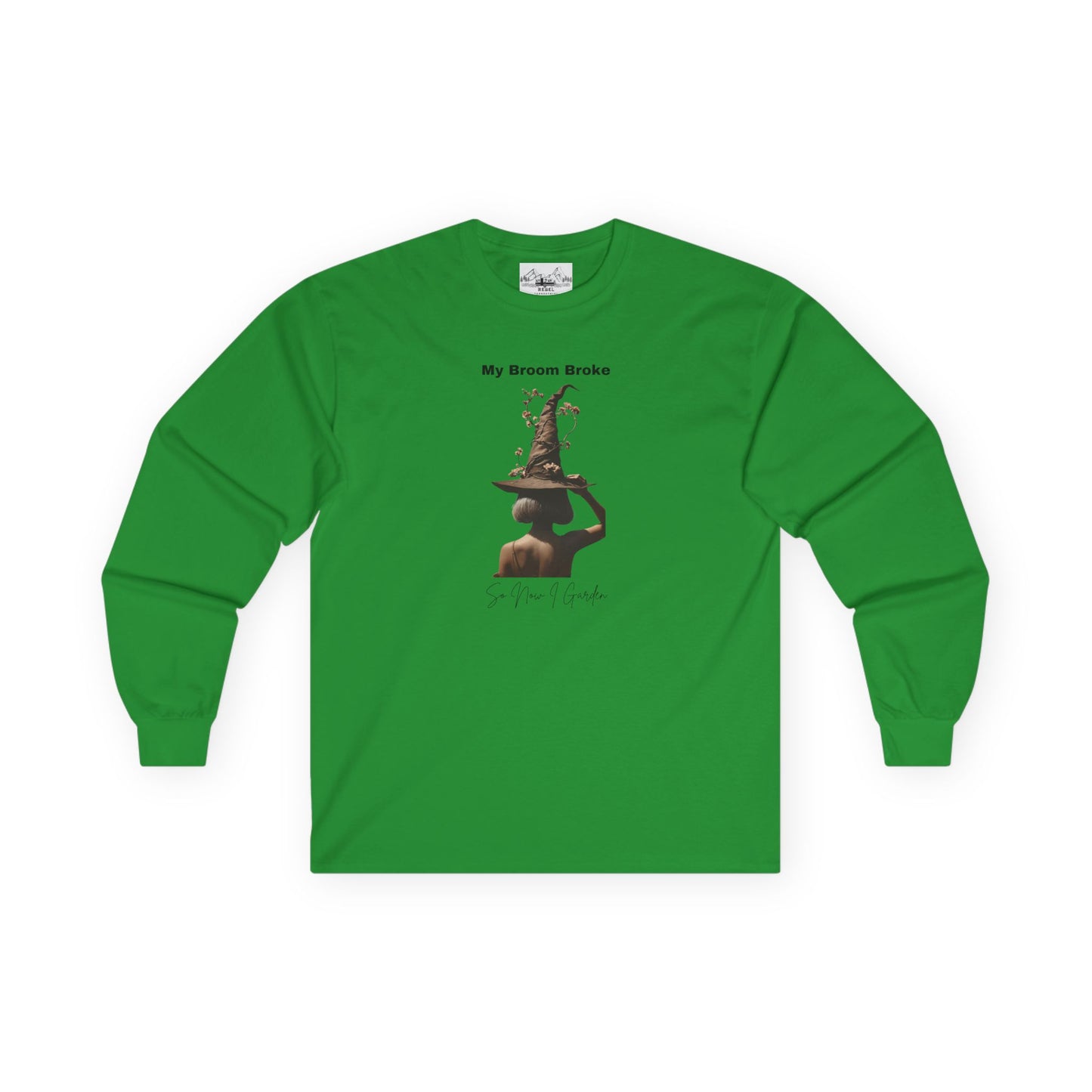 My Broom Broke Long Sleeve Tee - Fun Unisex Shirt for Halloween & Witch Lovers