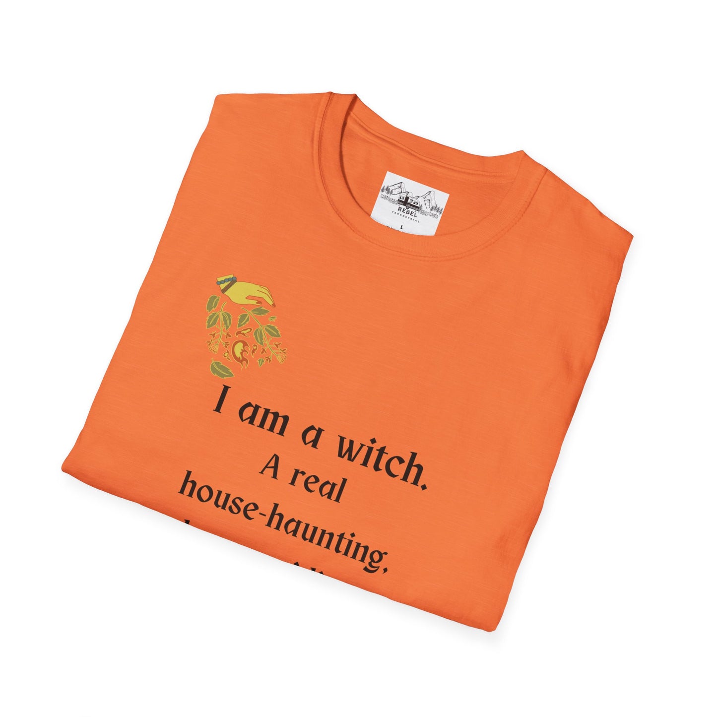The Real Witch Cauldron & Broom Unisex T-Shirt
